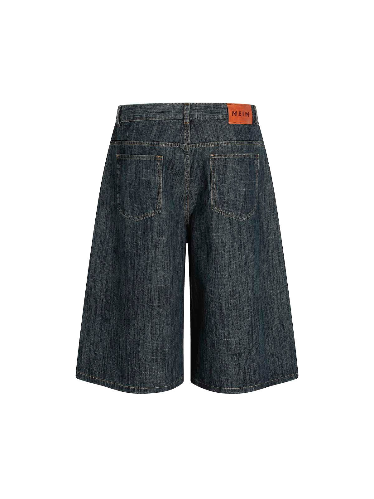 Jacquard Straight-leg Mid-rise Jeans