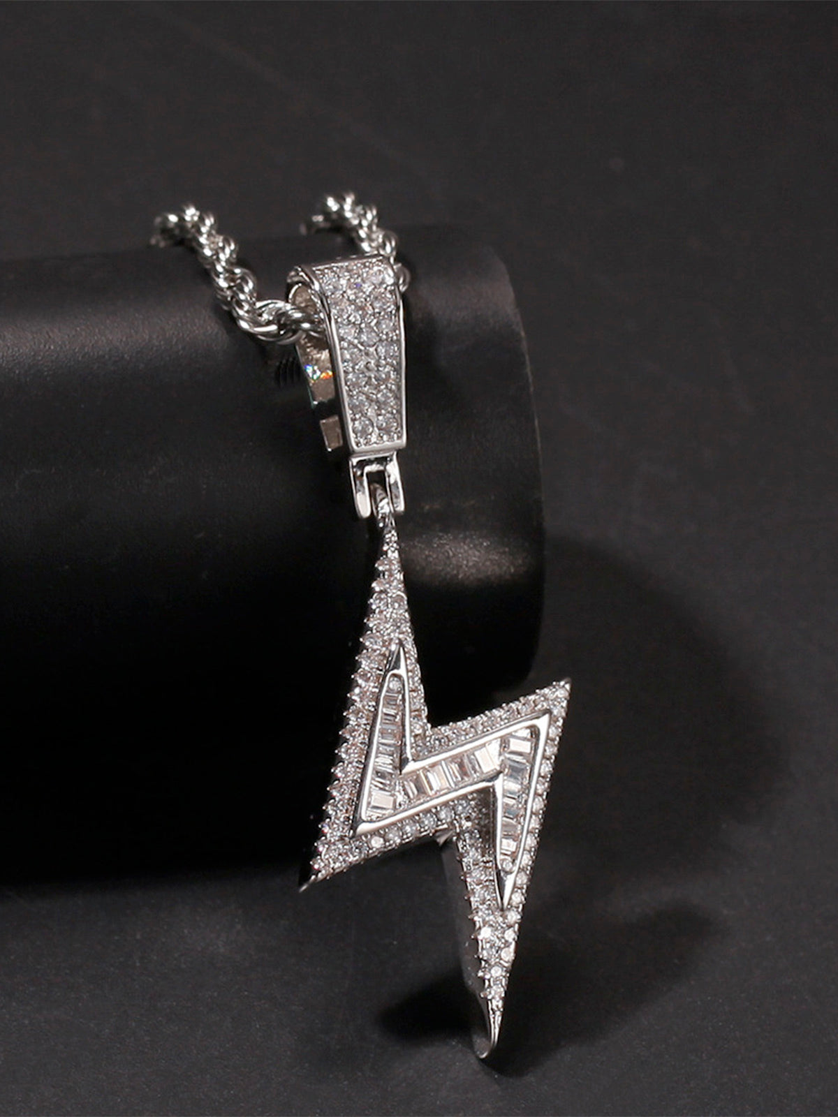 Unique lightning pendant Necklace