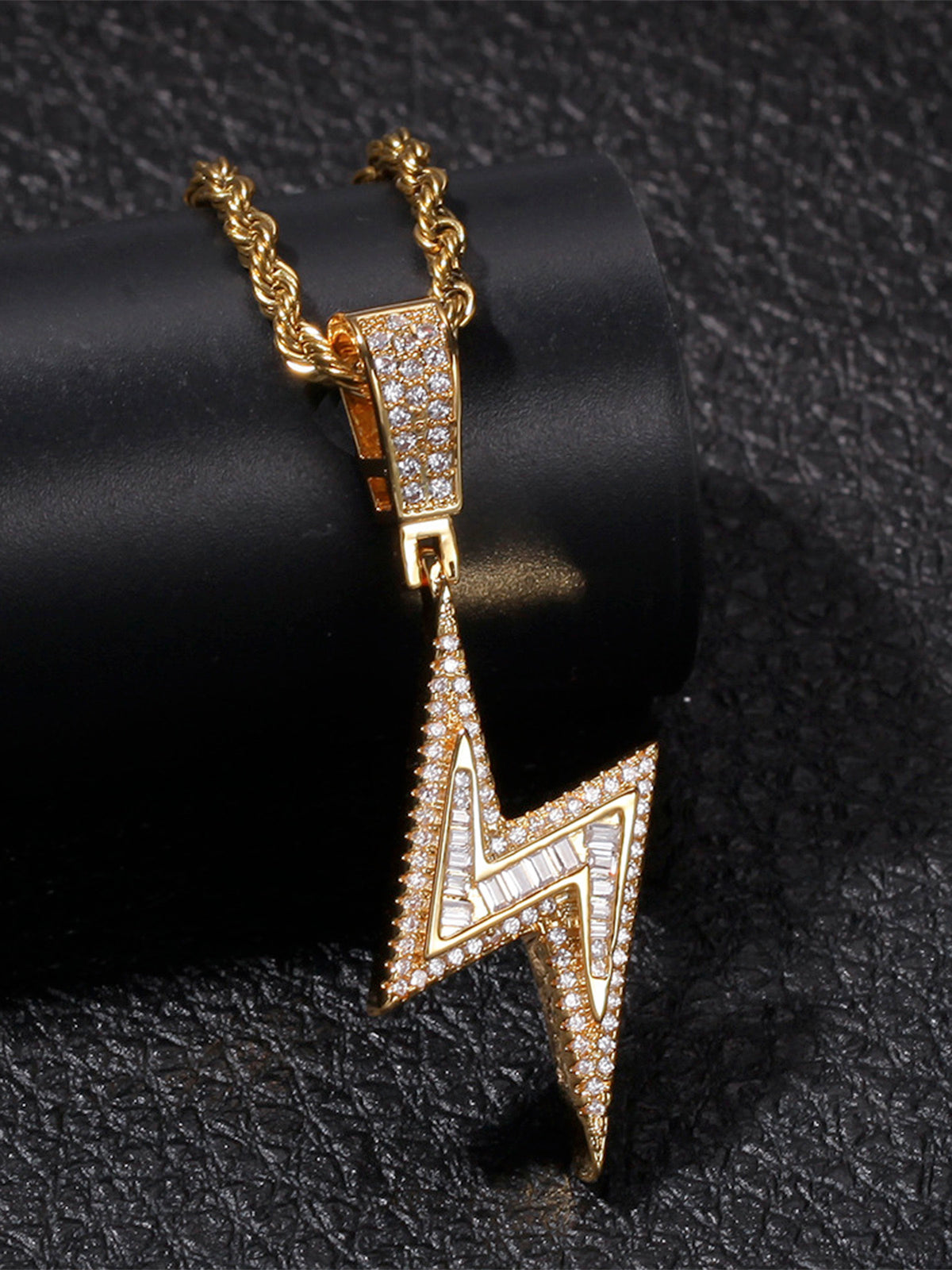 Unique lightning pendant Necklace