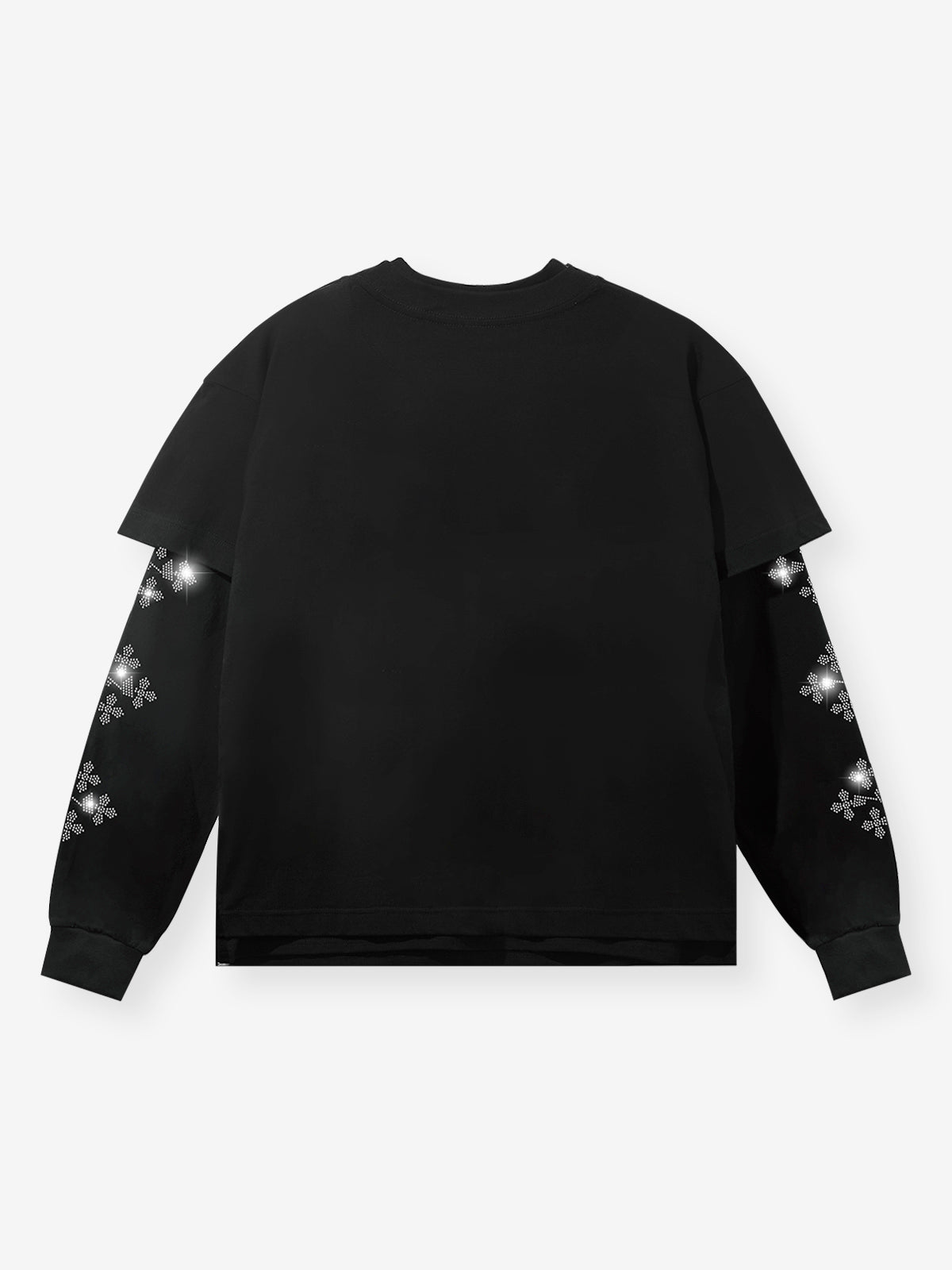 "Cheers to Money" Printed Two-Piece Long-Sleeve T-Shirt