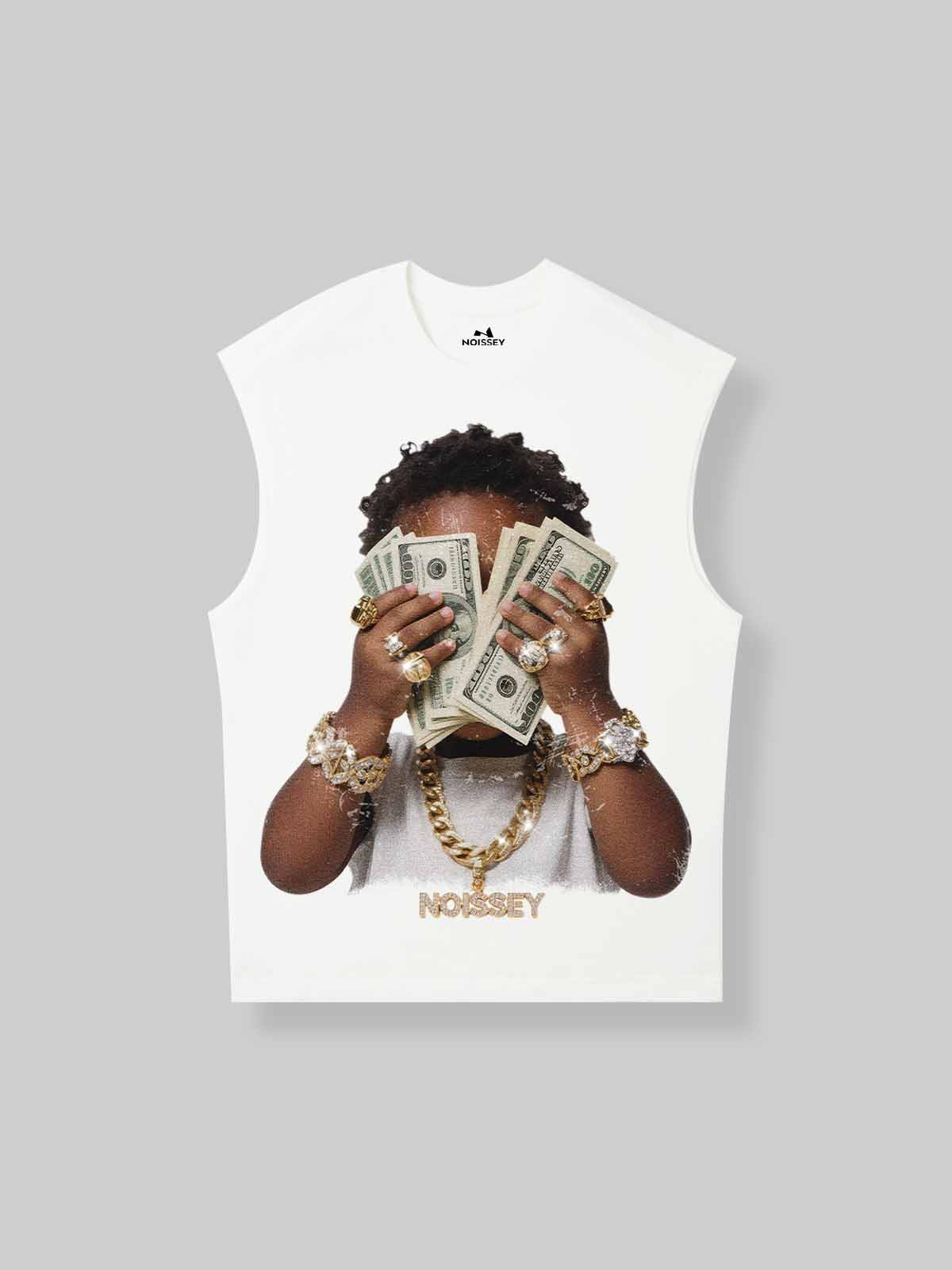 Wealthy Baby Vintage Print Tank Top