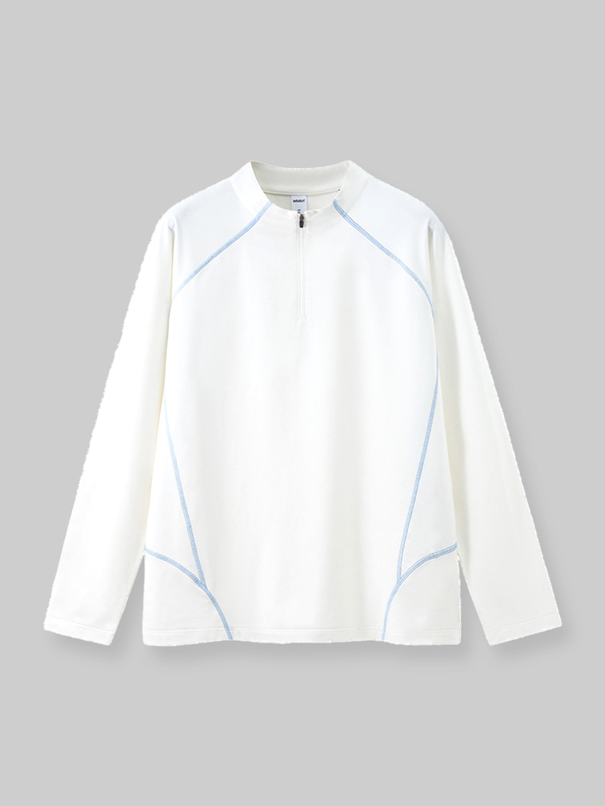 Knit-Imitation Outdoor Windproof High-Collar Half-Zip Long Sleeve