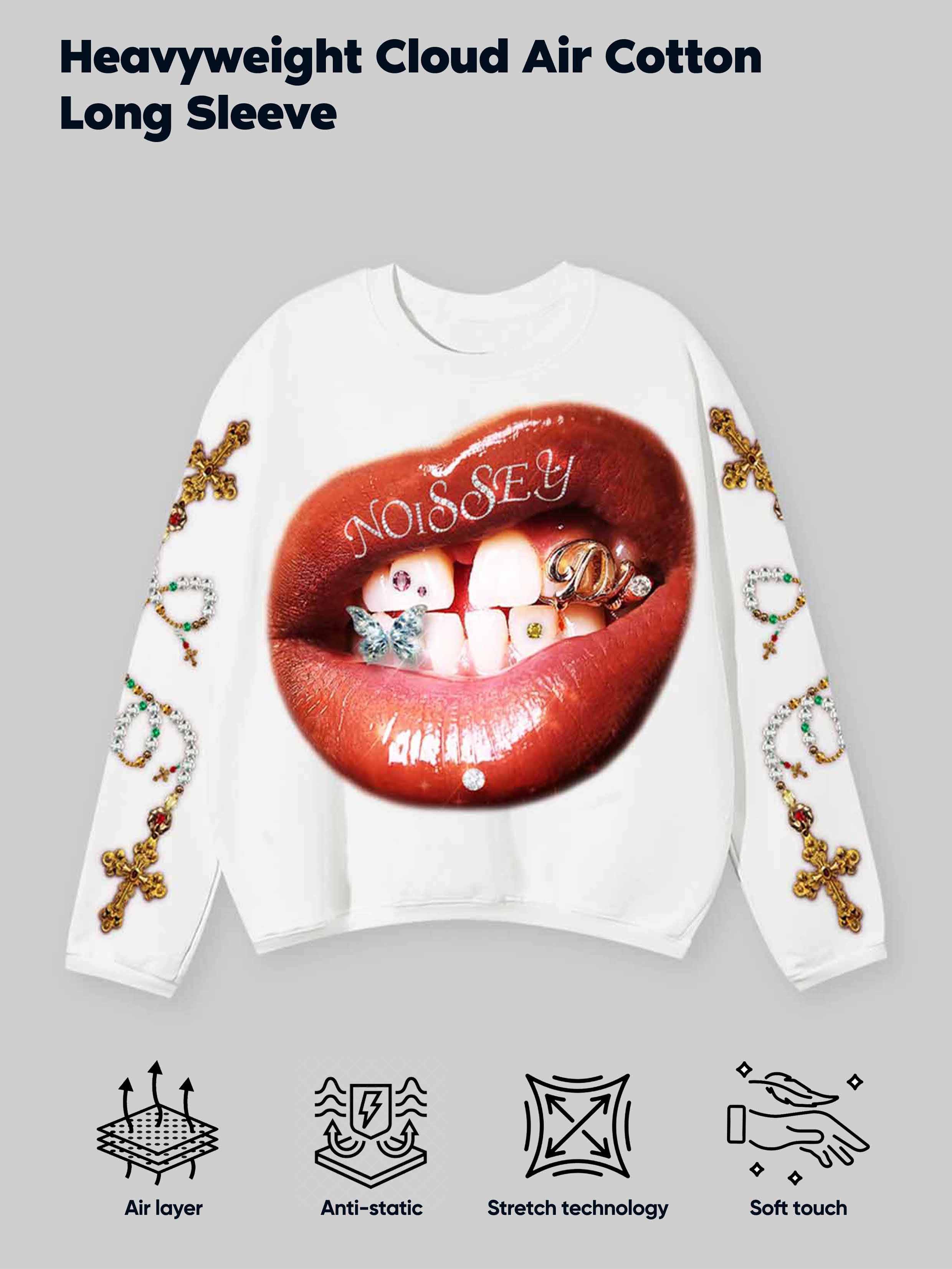 Art Grills Cross Air Layer Double-Sided Long Sleeves