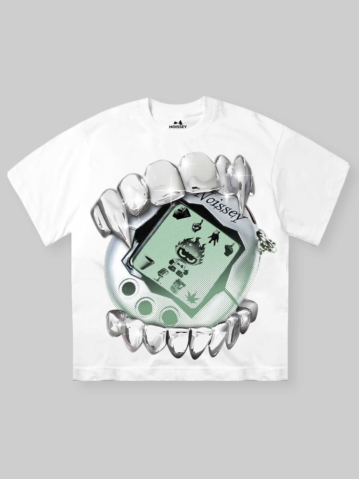 Noissey Fire man Retro Cyber Art Print T-Shirt
