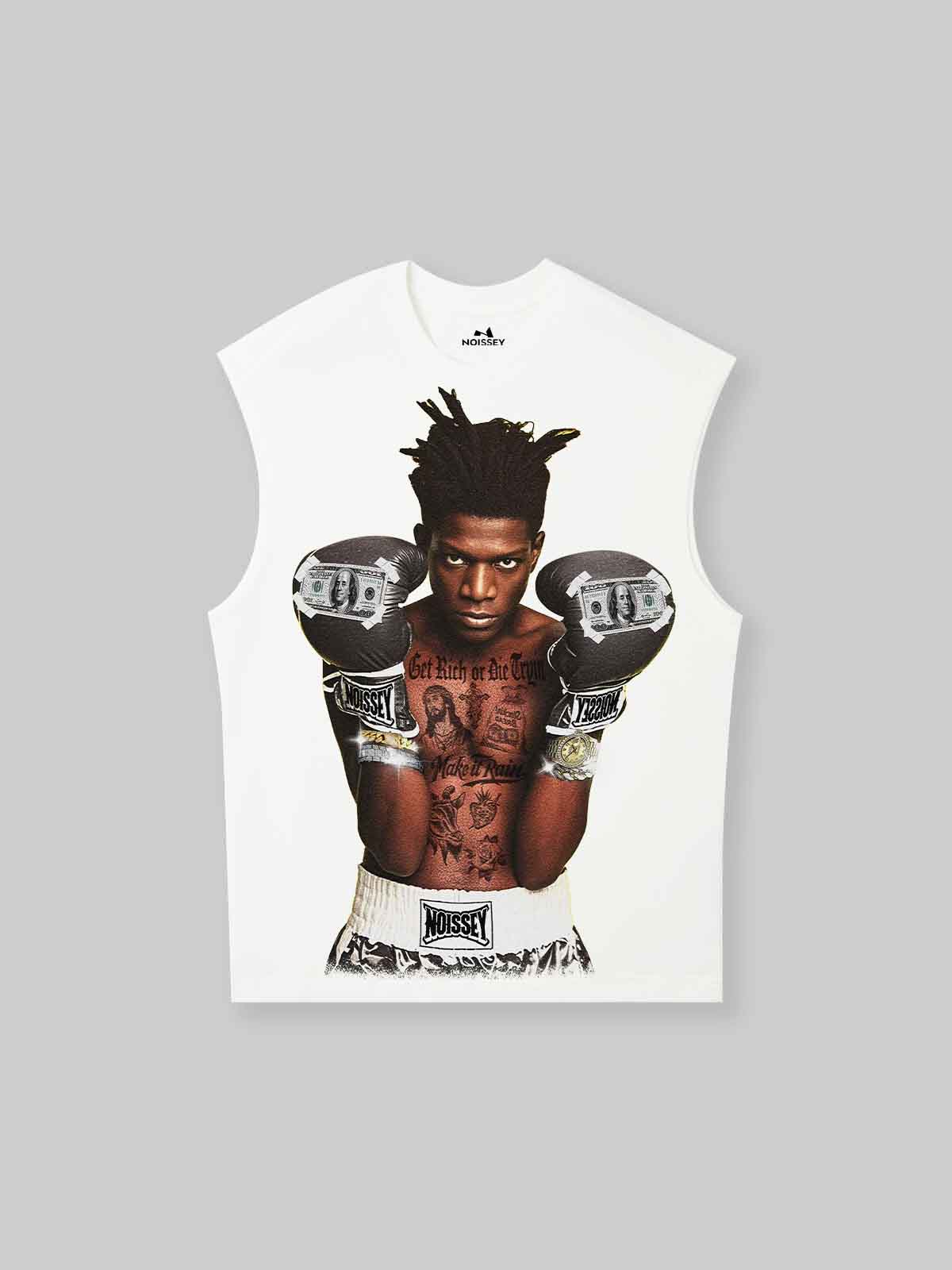 Genius Artist Boxing Portrait Print Tank Top