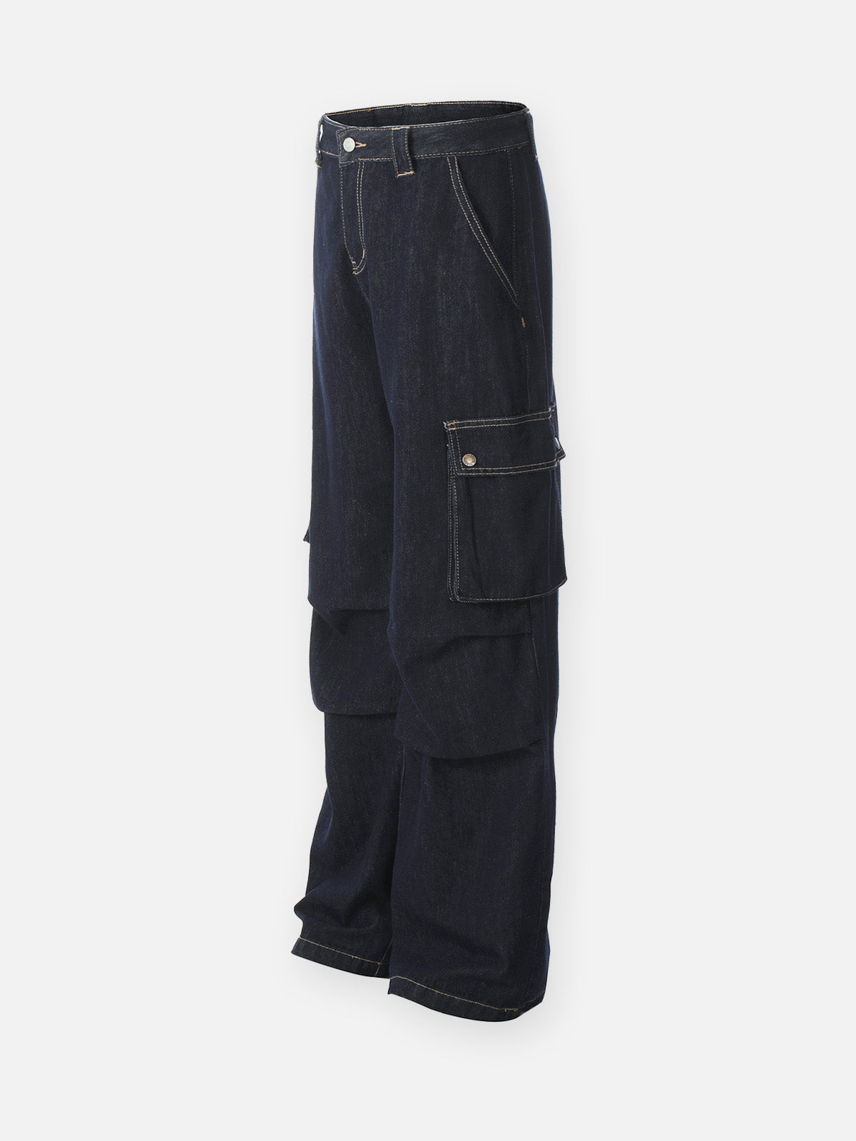 Stylish Streetwear Multi-Pocket Jeans