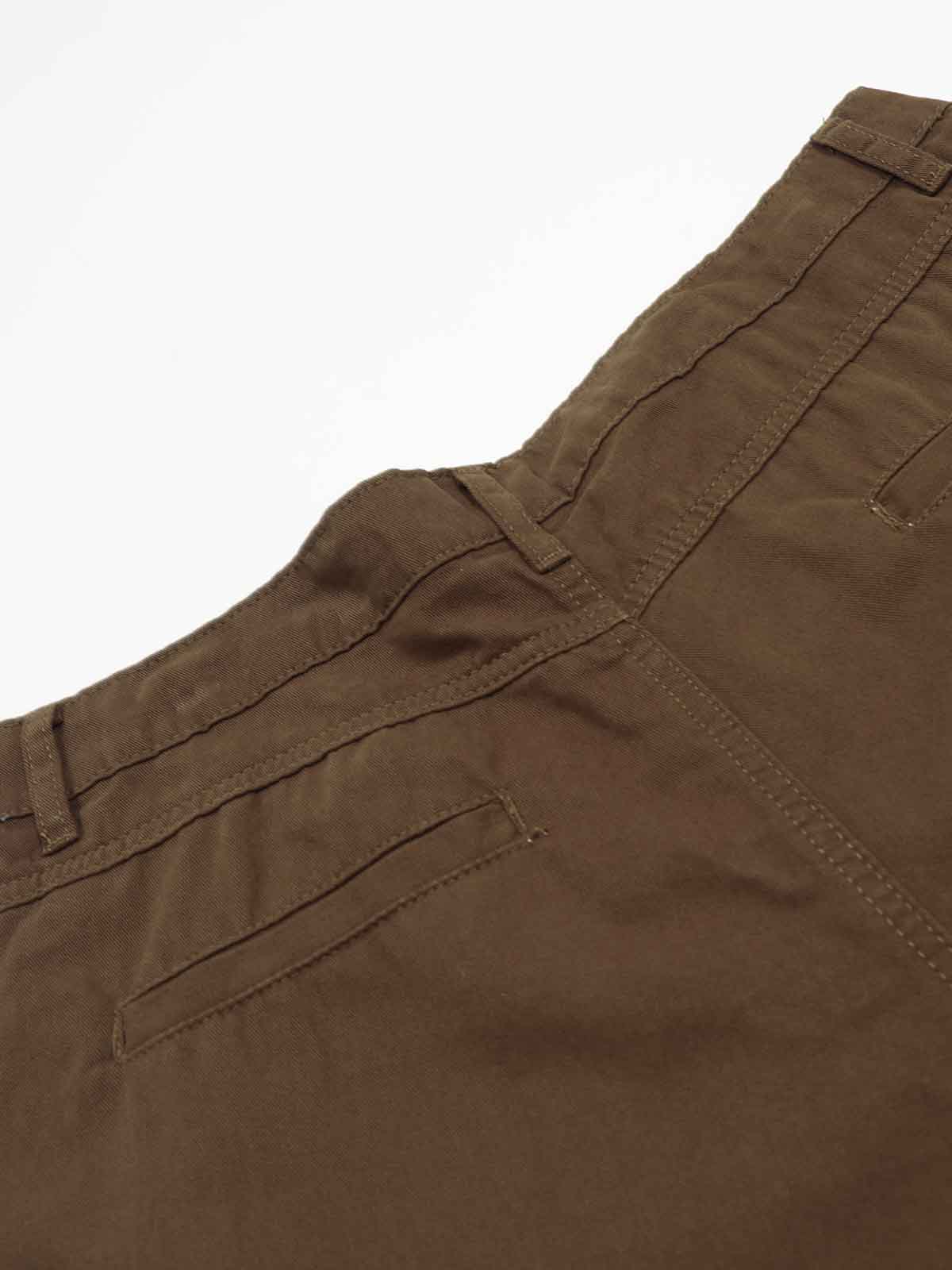 Embroidered Design Straight-Cut Mid-Length Pants