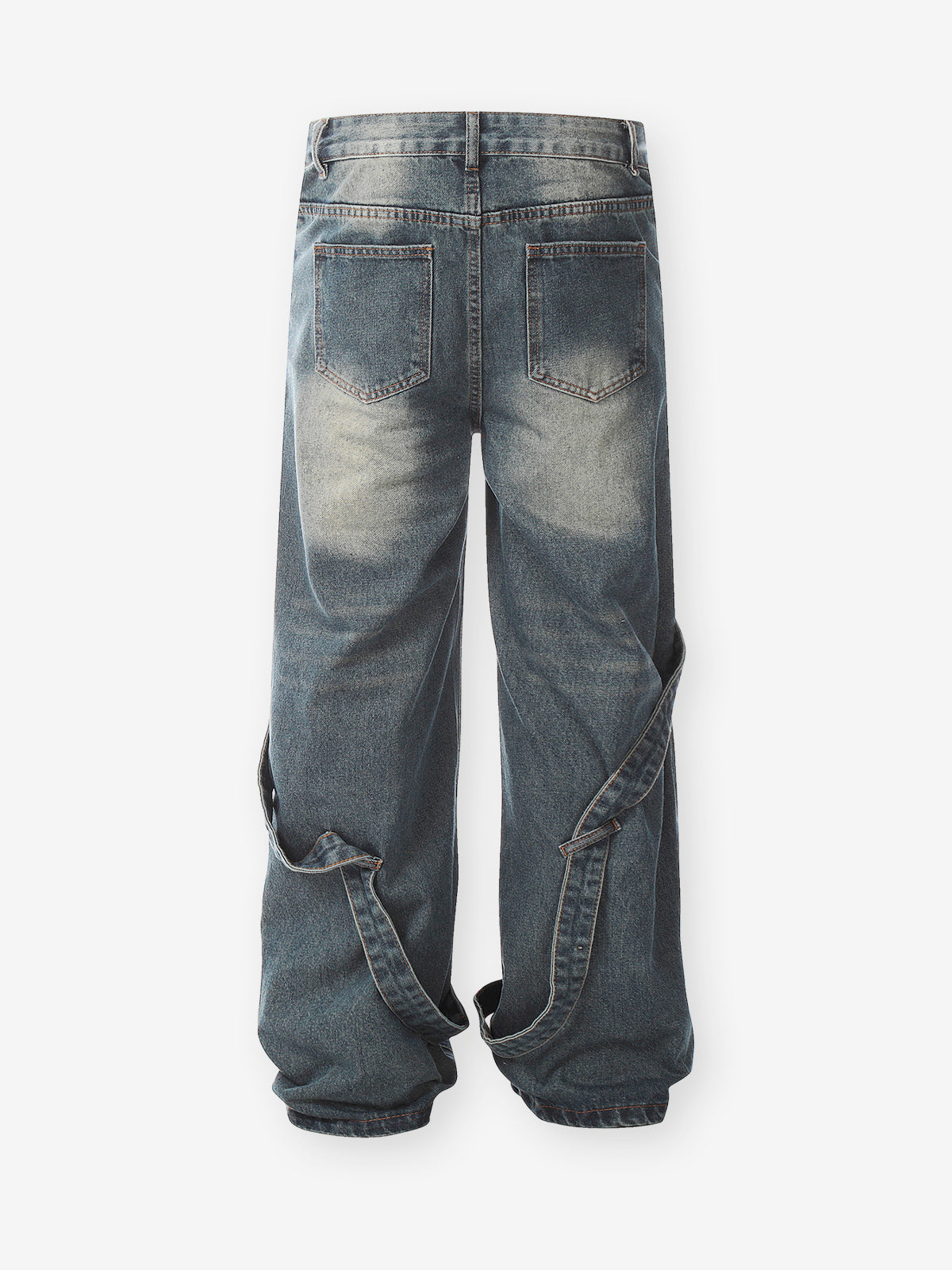 BOUNCE BACK© Original Distressed Heavy Wash Patchwork Jeans