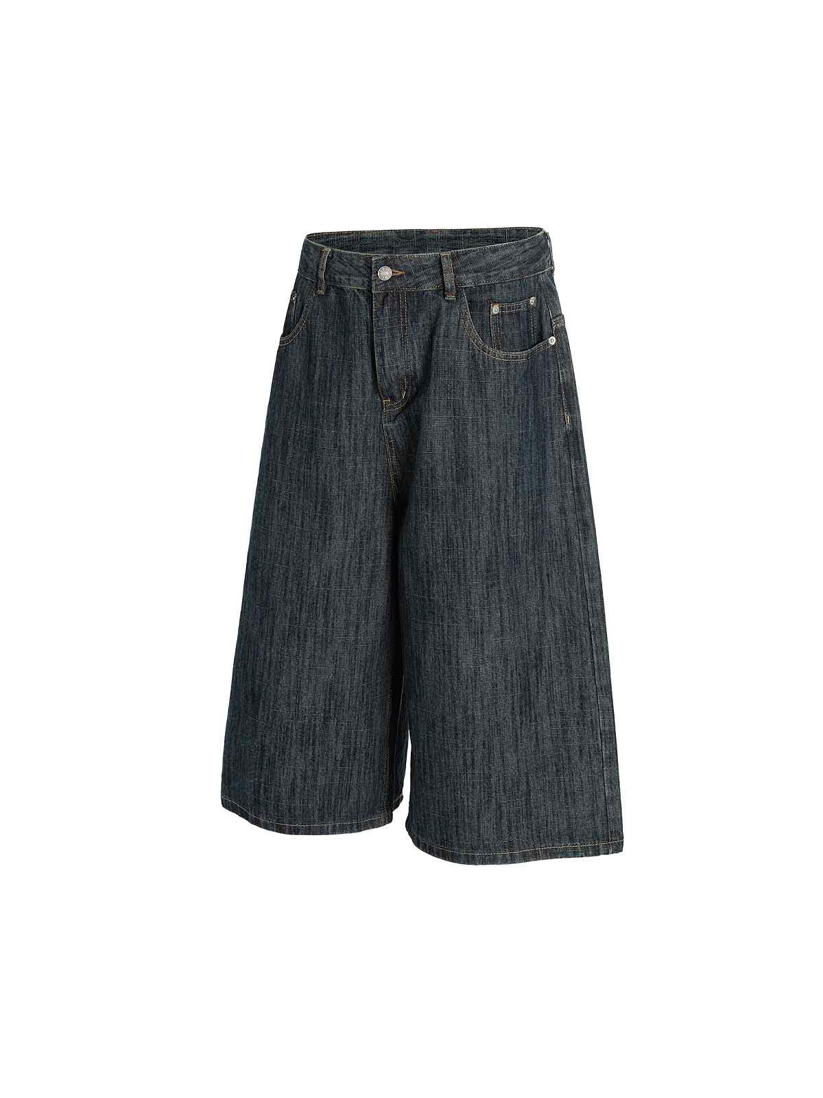 Jacquard Straight-leg Mid-rise Jeans