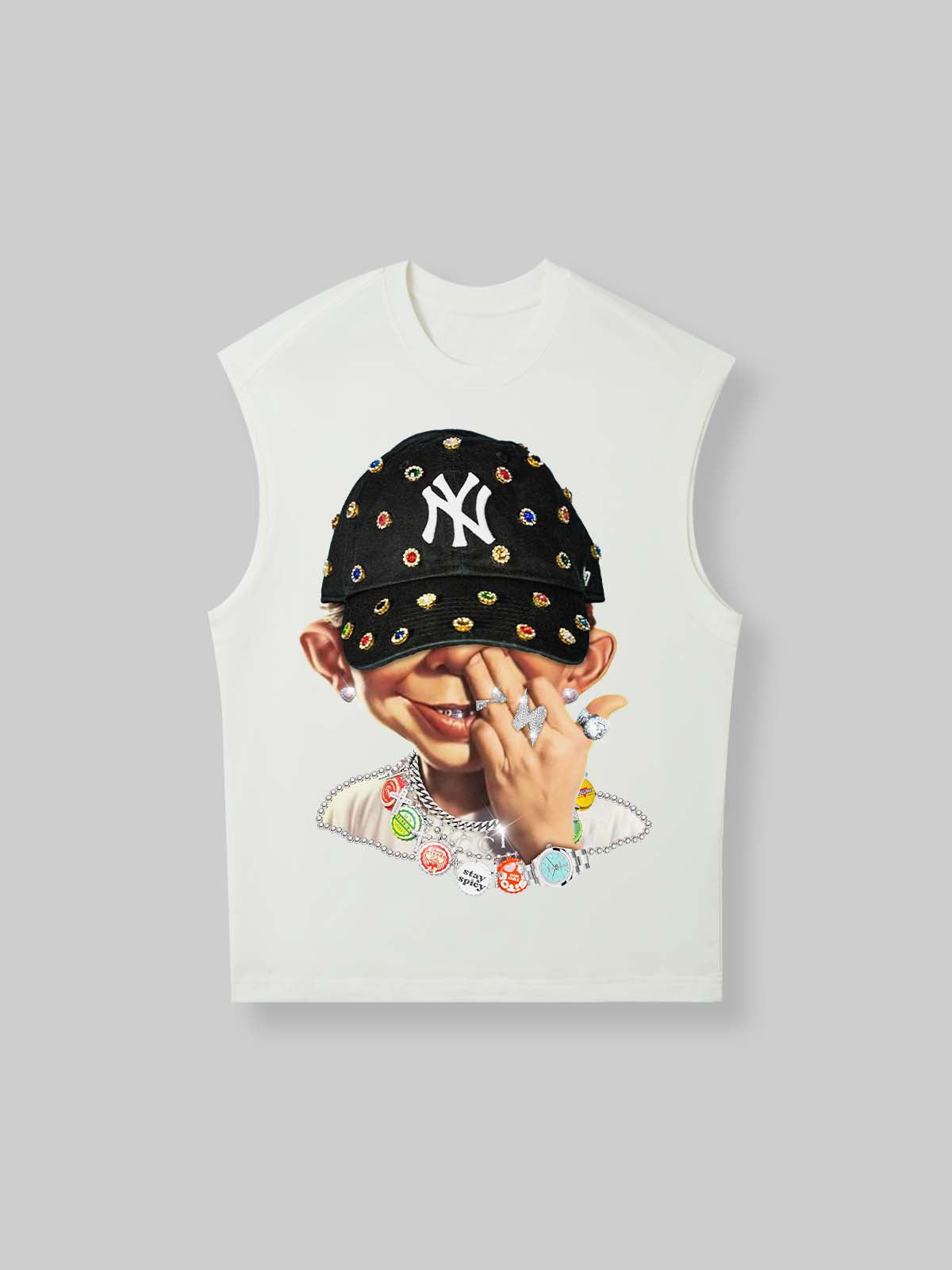 Bad Boy Trendy Hip-Hop Personalized Print Tank Top