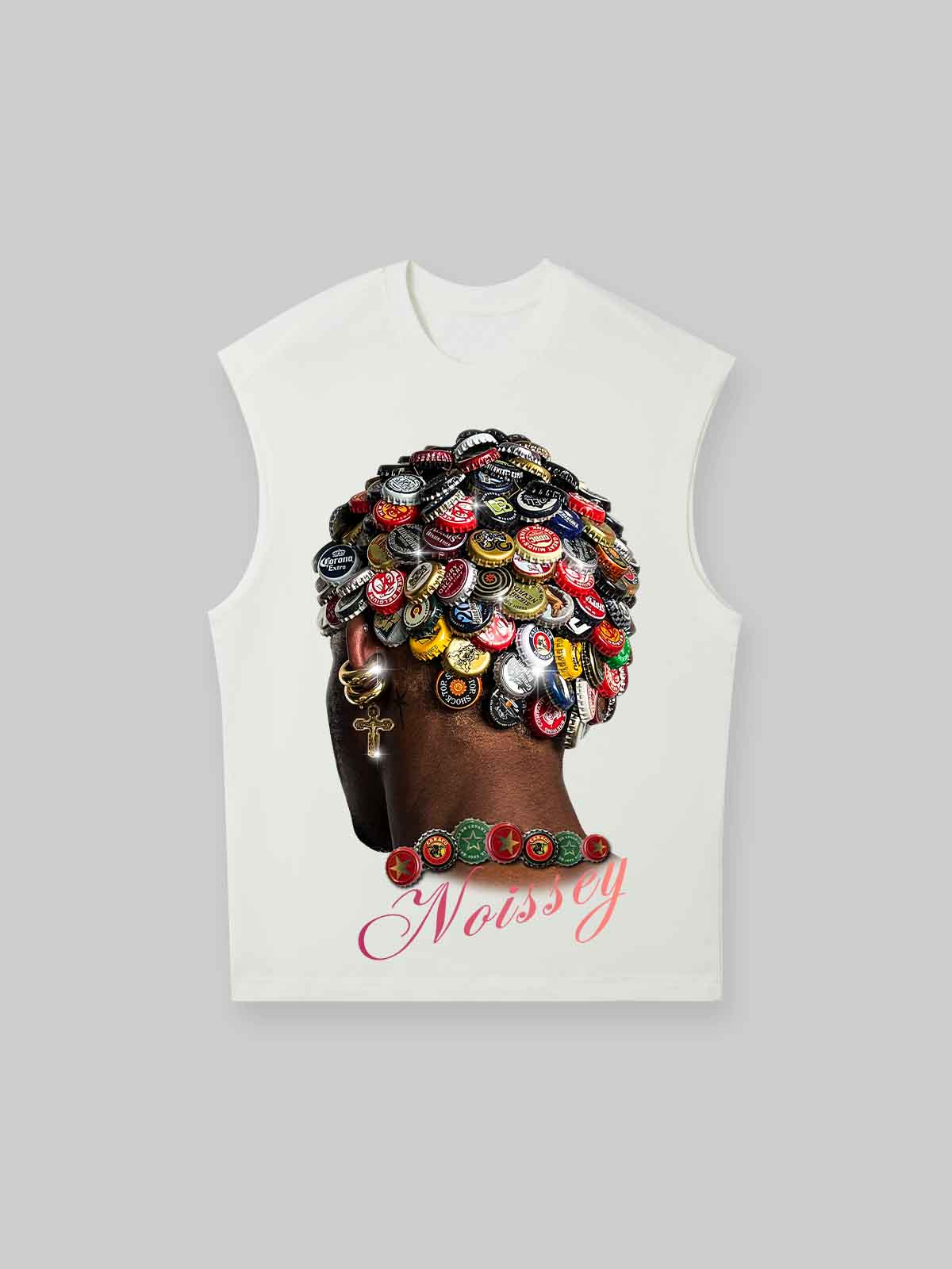Wild Bottle Top Head Print Tank Top