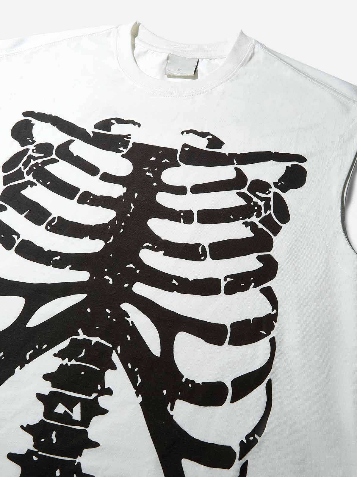 Vintage Skull Print Tank Top