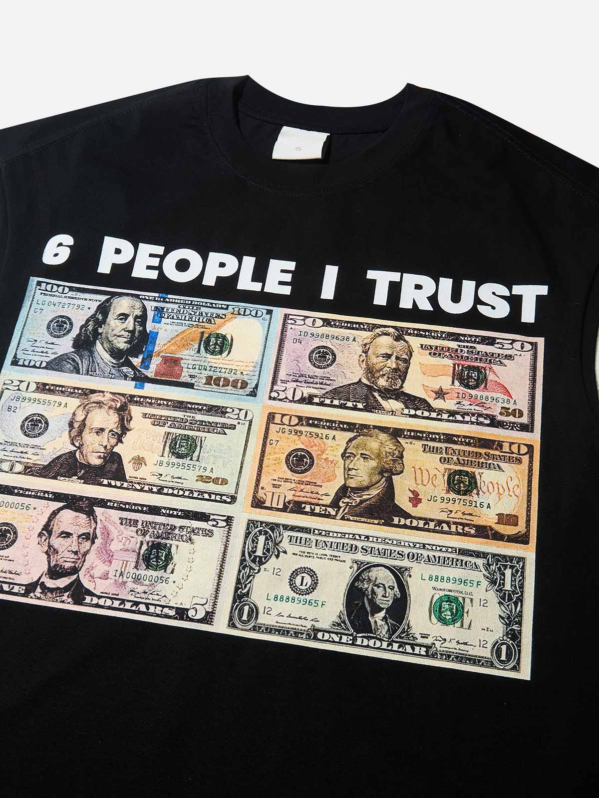6 People I Trust Print Tank Top