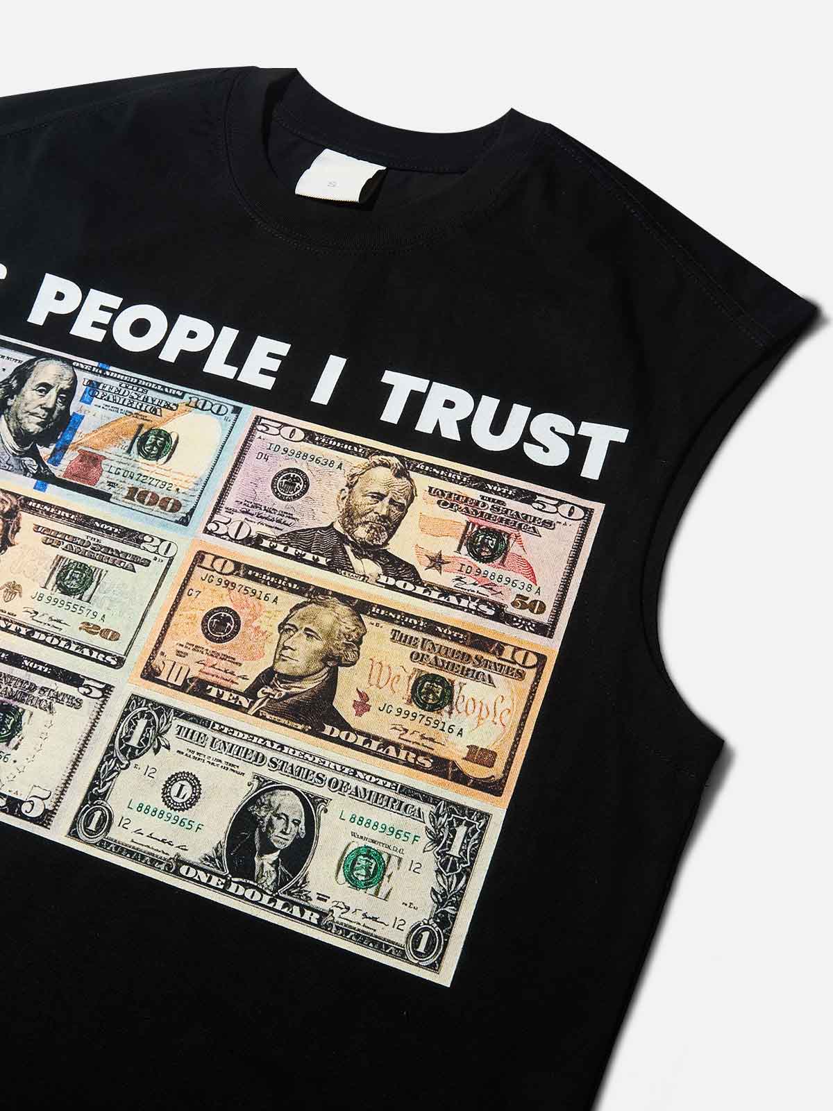 6 People I Trust Print Tank Top