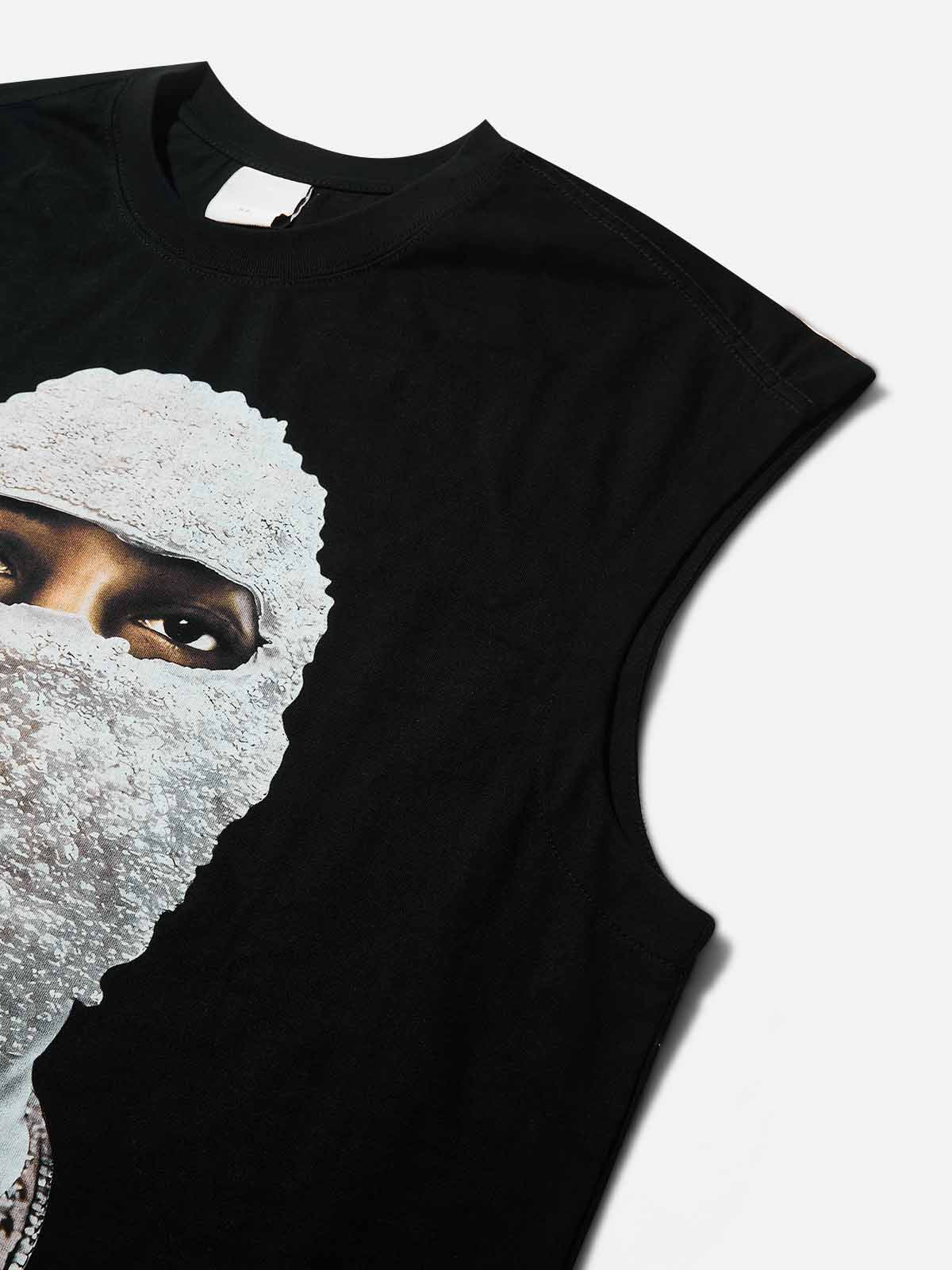 Pearl Balaclava Print Tank Top
