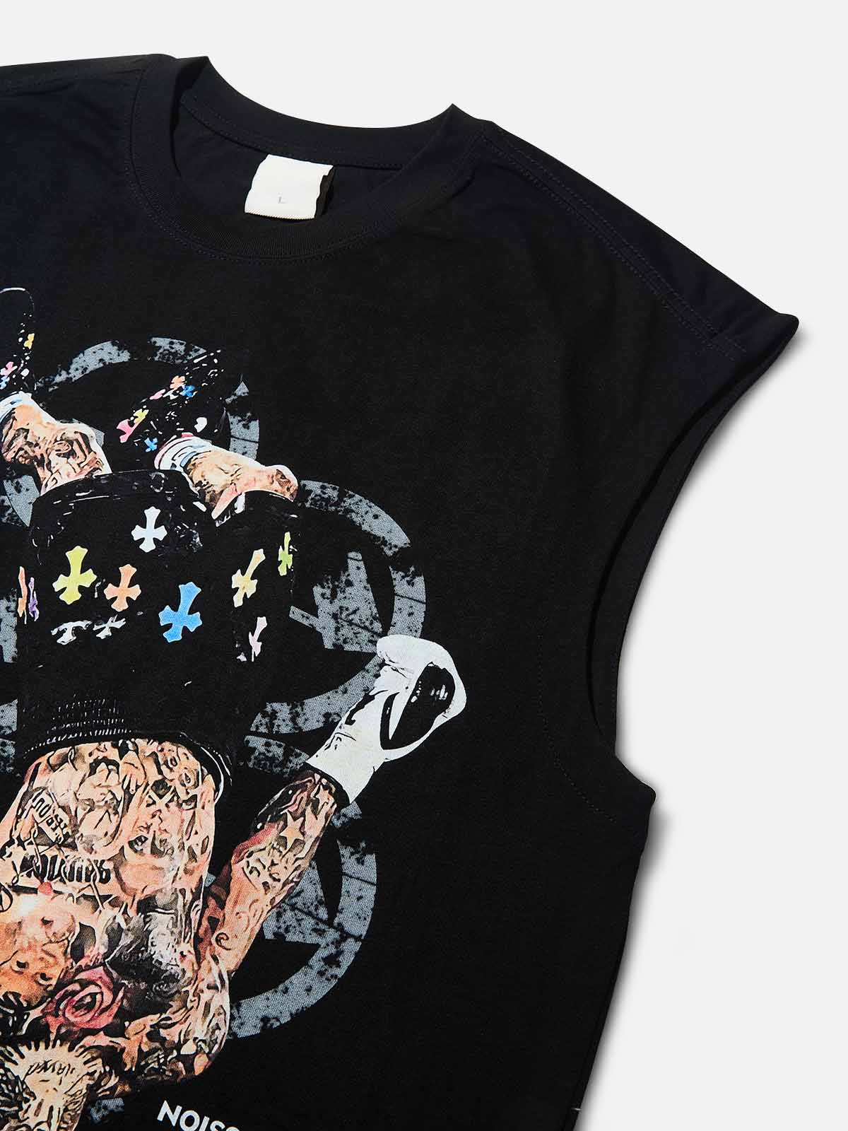 Chrome KO! Champion Print Tank Top