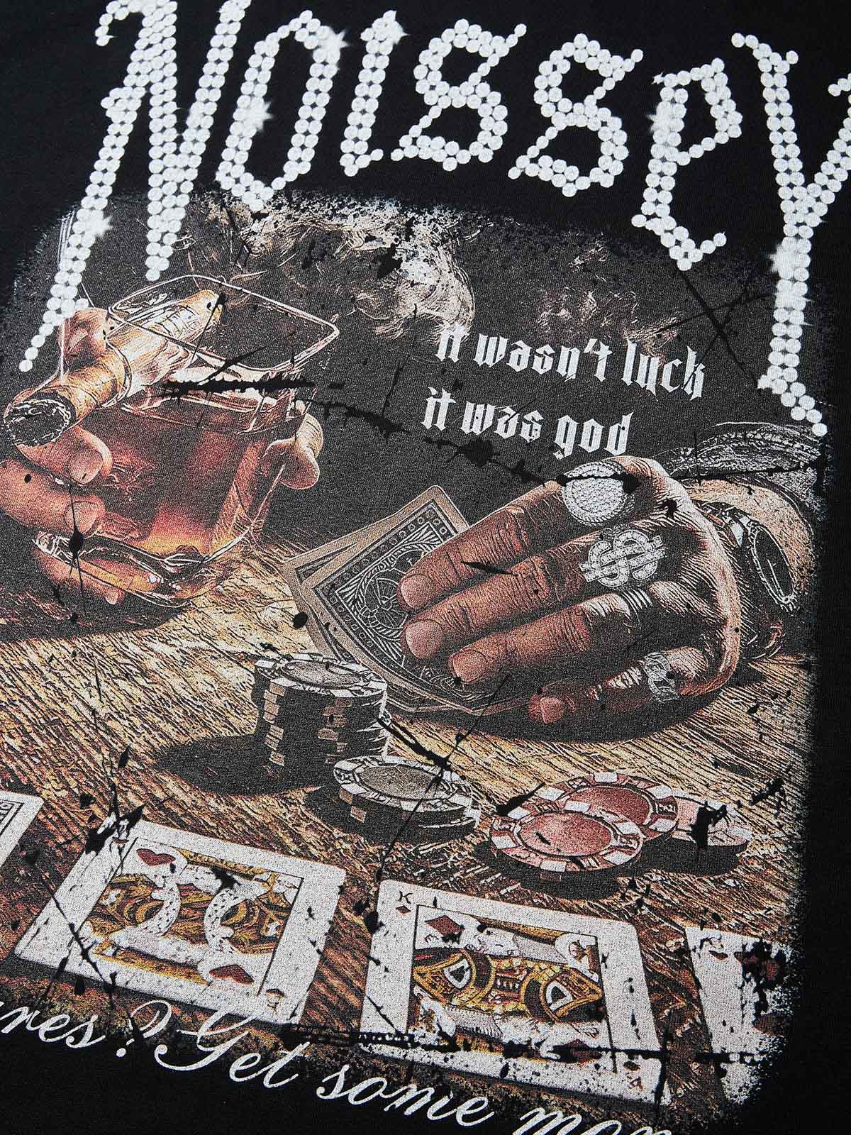 Boxy Oversized T-Shirt "WHO? CARES GET SOME MONEY"