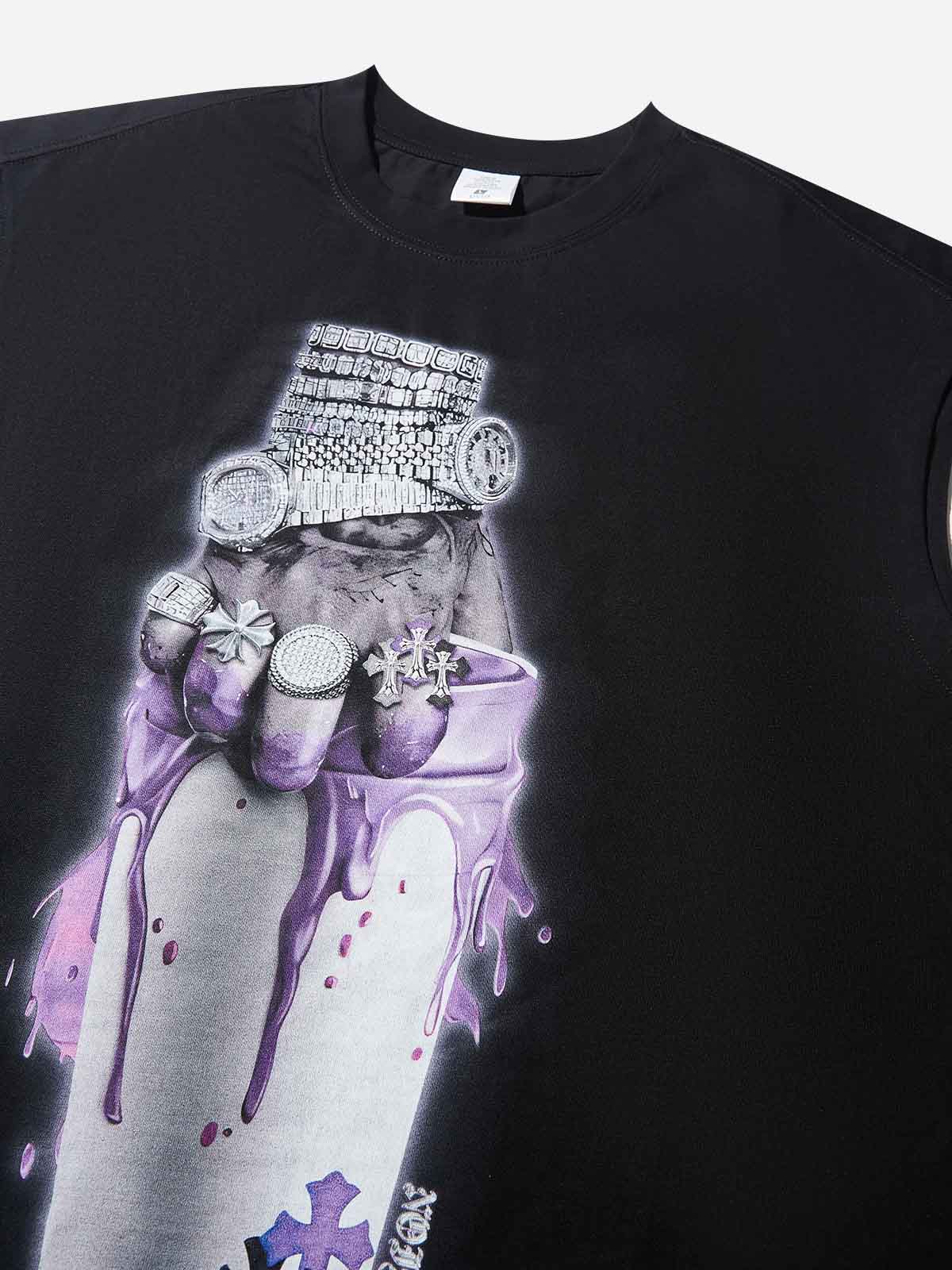Prosperous Watch Hand Print Tank Top