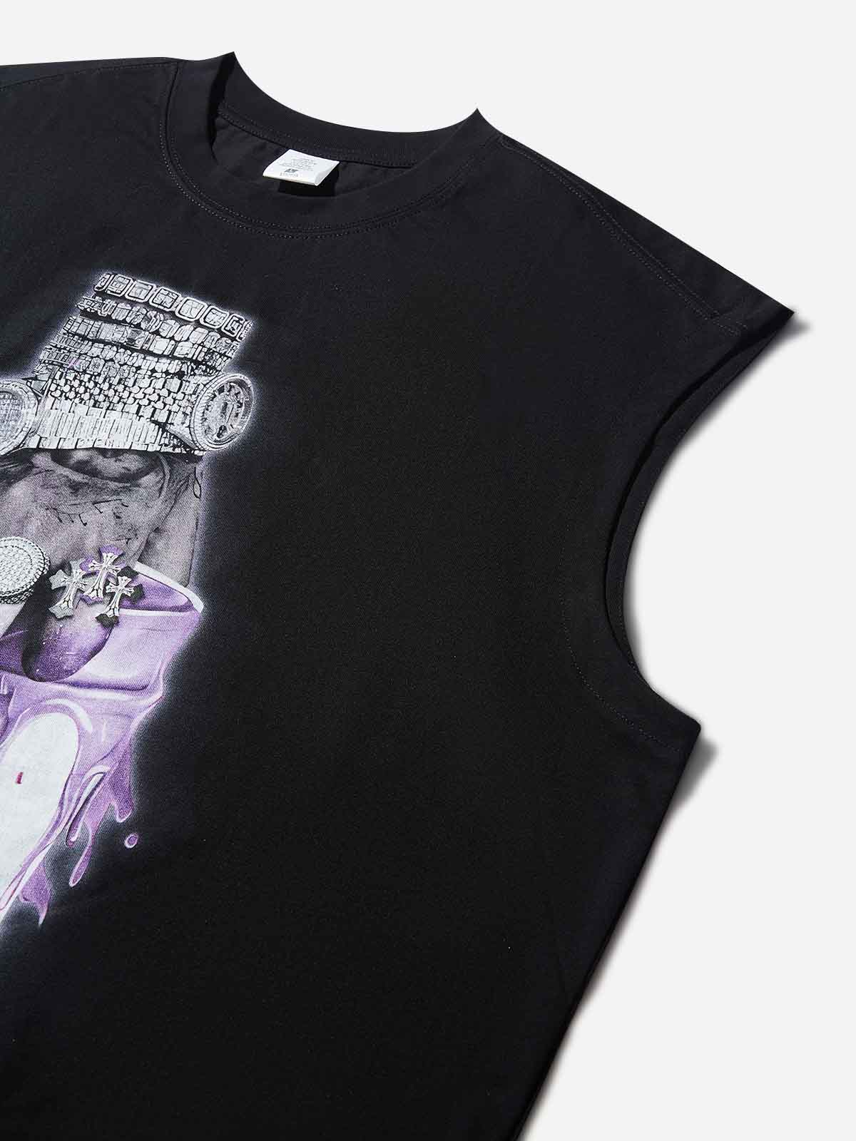 Prosperous Watch Hand Print Tank Top