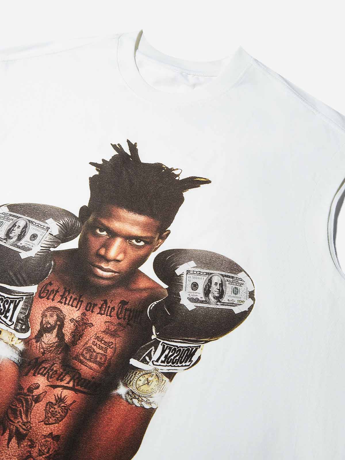Genius Artist Boxing Portrait Print Tank Top