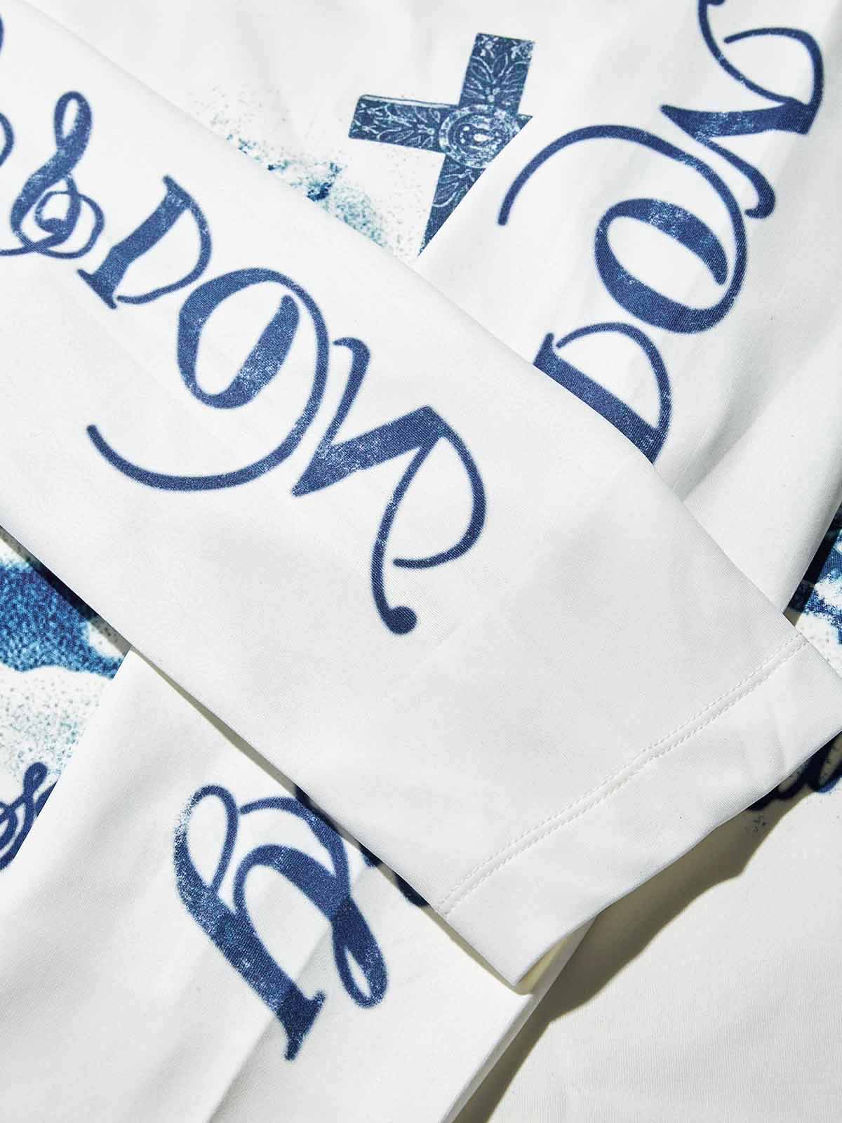 Cyanotype-Style Art Print Air-Layer Long Sleeve