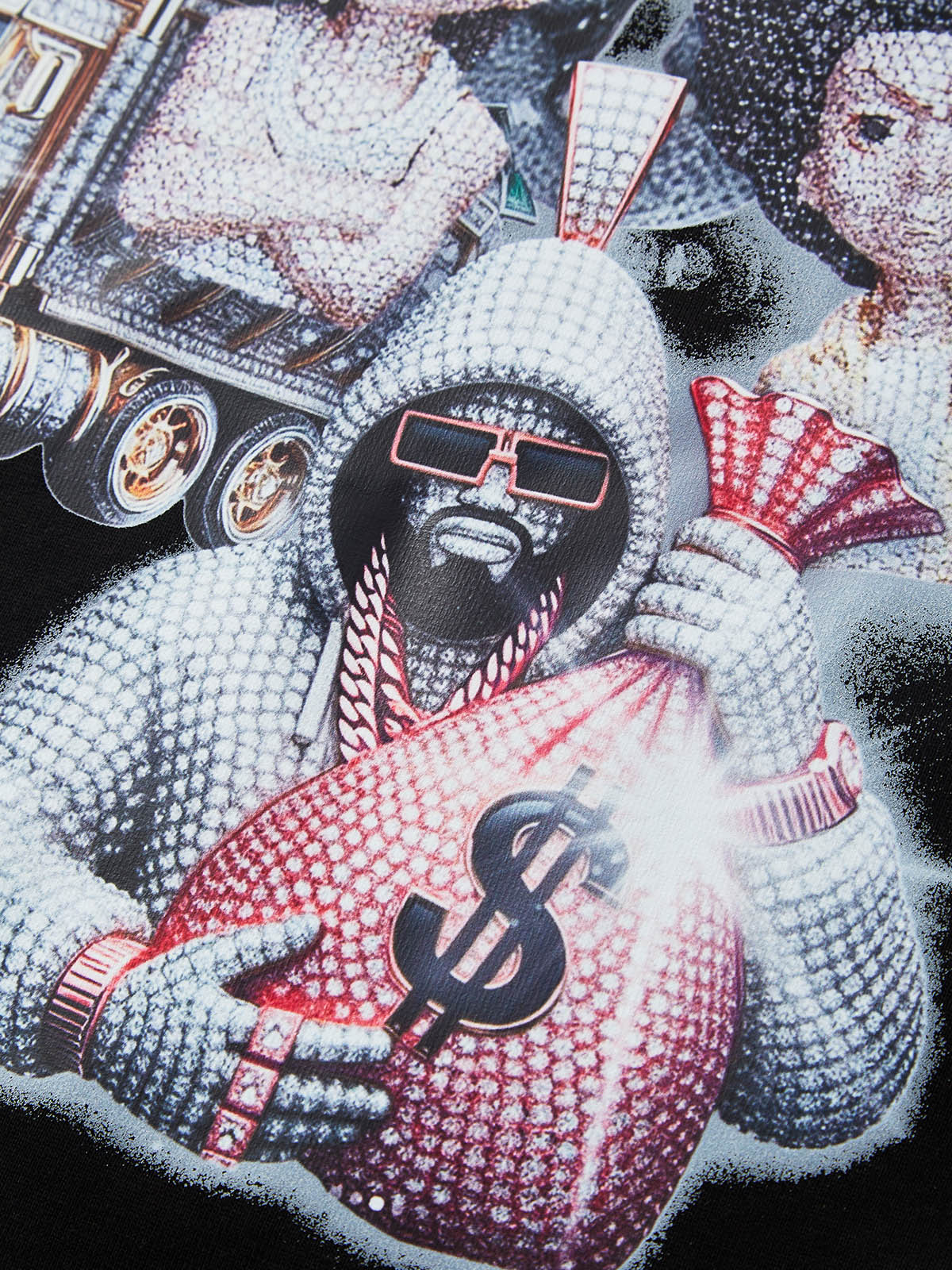 T-shirt imprimé exclusif avec collier en diamant BOUNCE BACK©