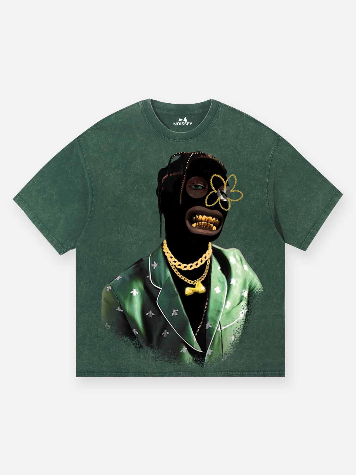 Golden Grills Artist Series Washed Green Print T-shirt