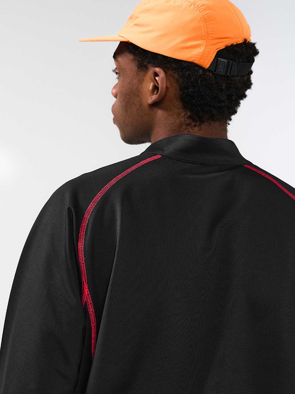 Knit-Imitation Outdoor Windproof High-Collar Half-Zip Long Sleeve