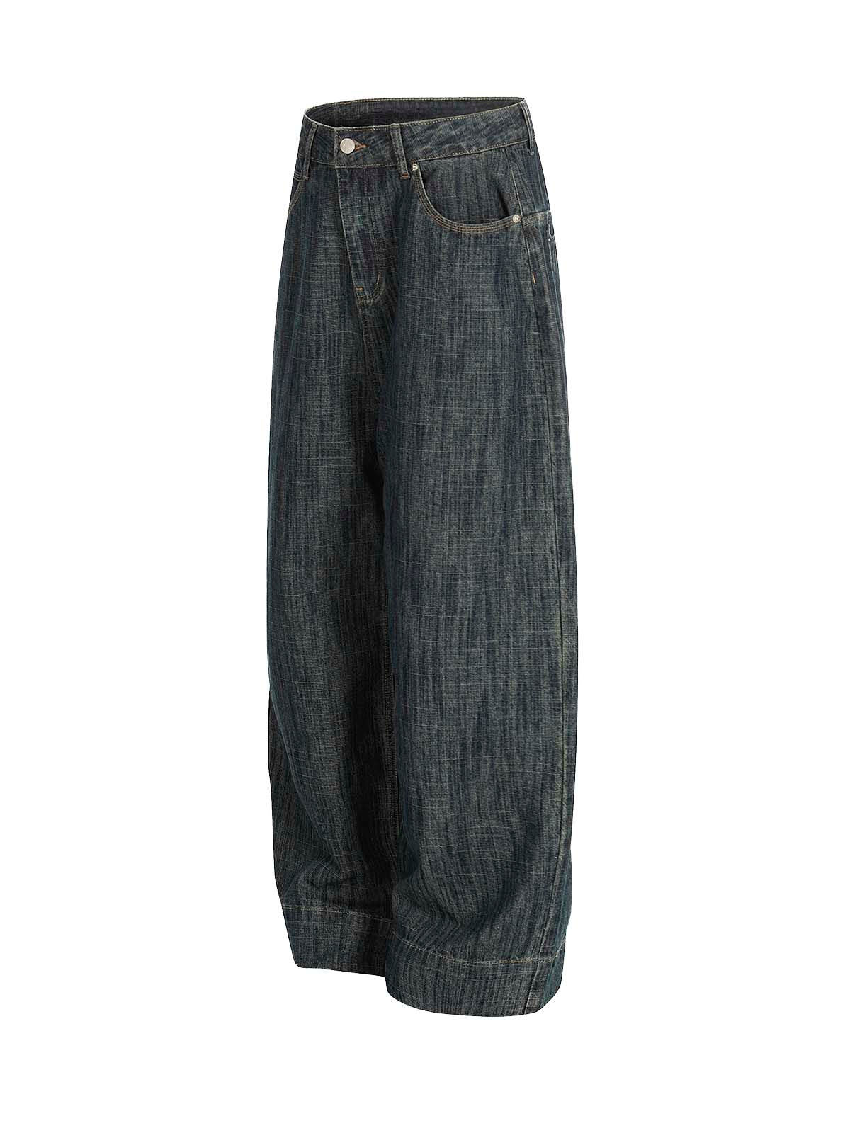 Striped Straight leg Jeans