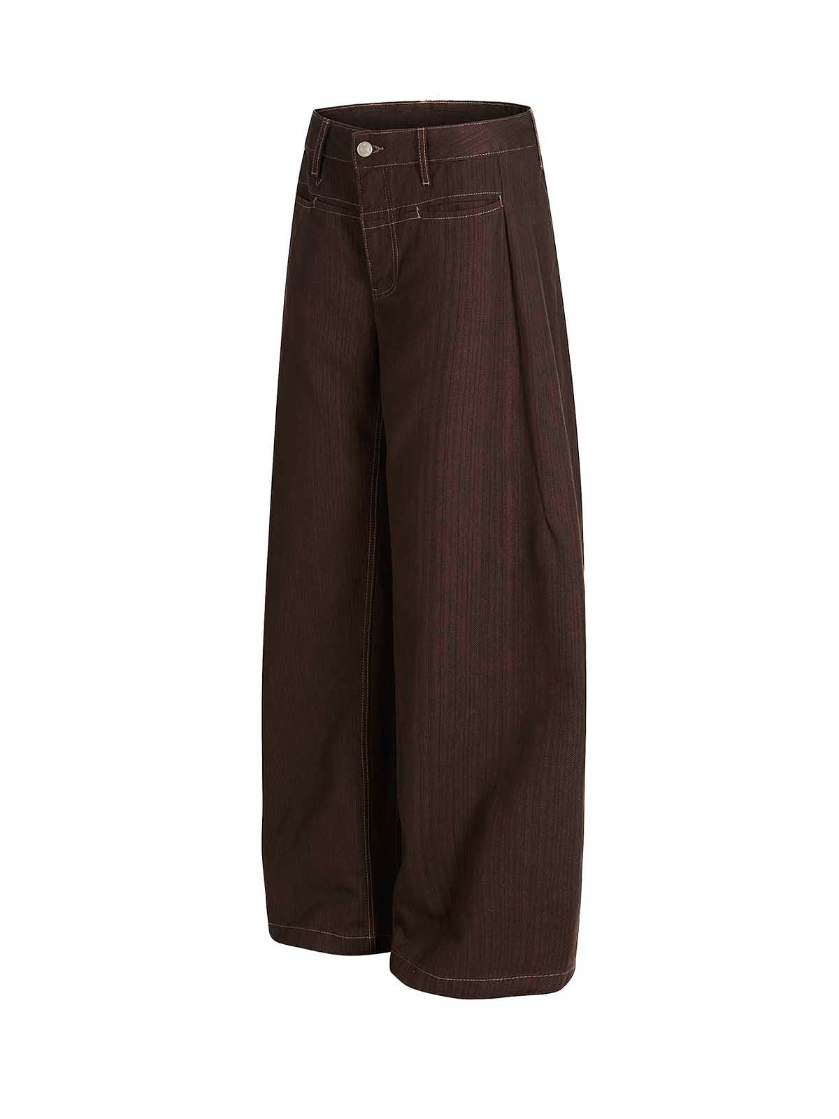 Striped Saber curve Jeans