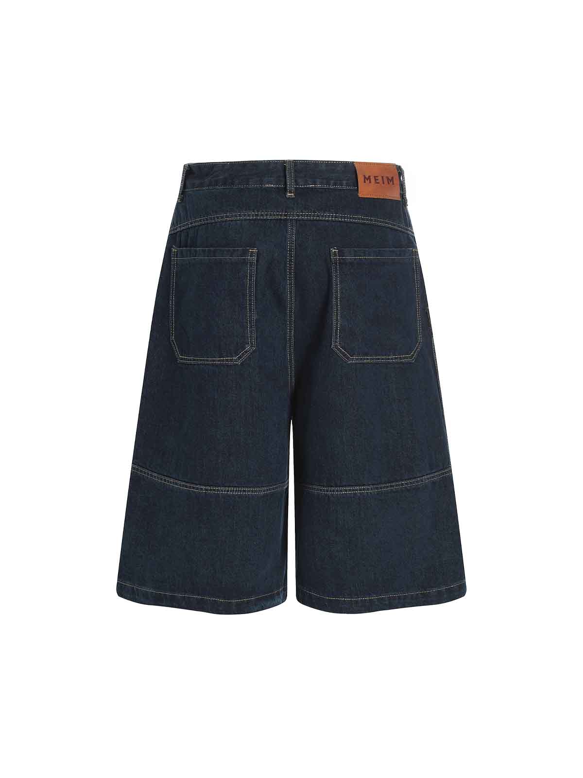 Pocket Straight-leg Mid-rise Jeans