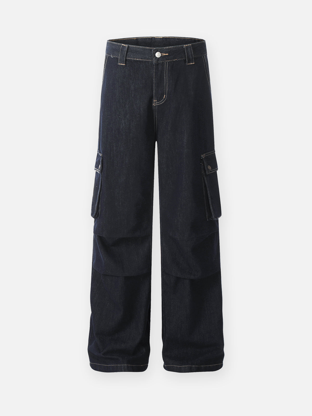 Stylish Streetwear Multi-Pocket Jeans