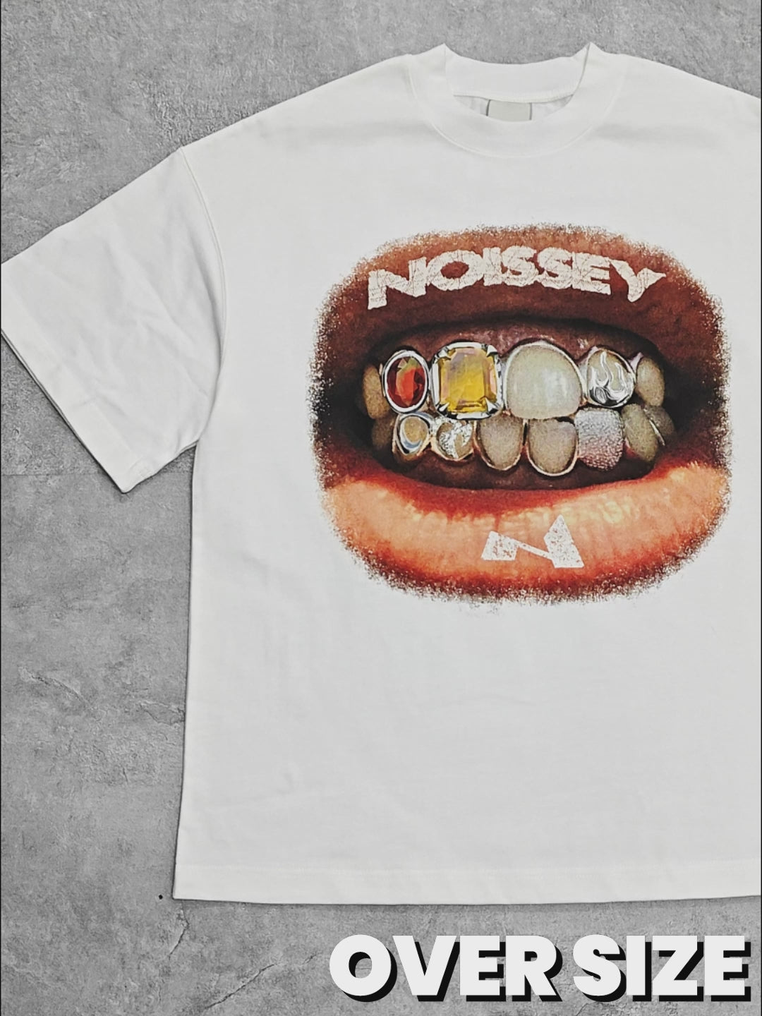High quality Retro Lip Grills Noissey Print T-Shirt heavyweight