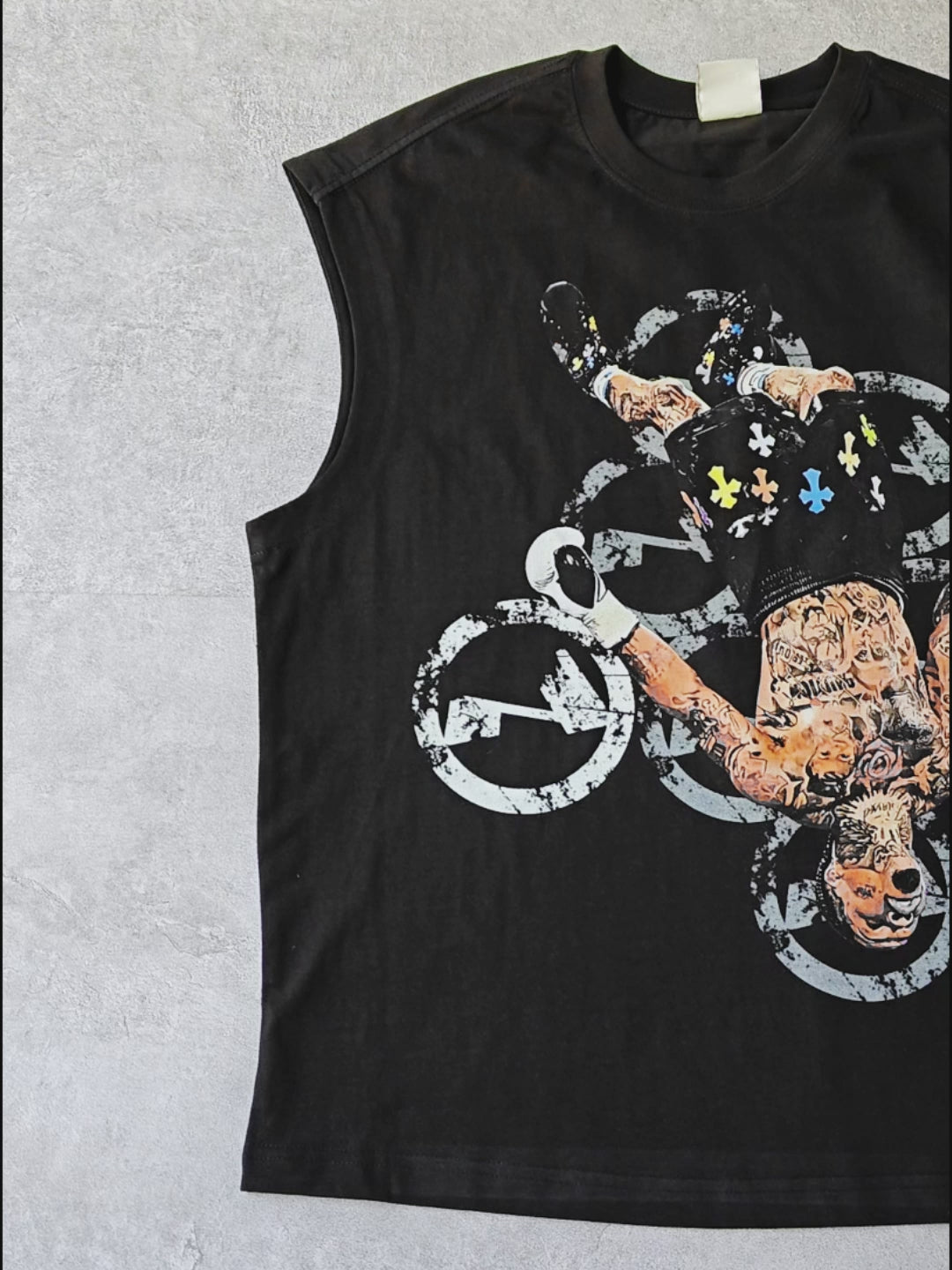 Chrome KO! Champion Print Tank Top