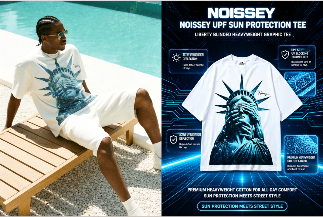 Sunburnt at the Day Party? Why You Need UPF Sun Protection White Boxy Graphic Tee Streetwear