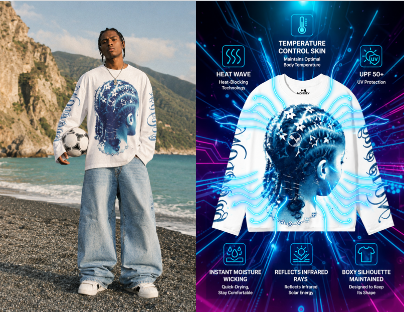Crush the Heat: The High-Street Guide to a Heat Blocking Moisture Wicking Long Sleeve Graphic Tee