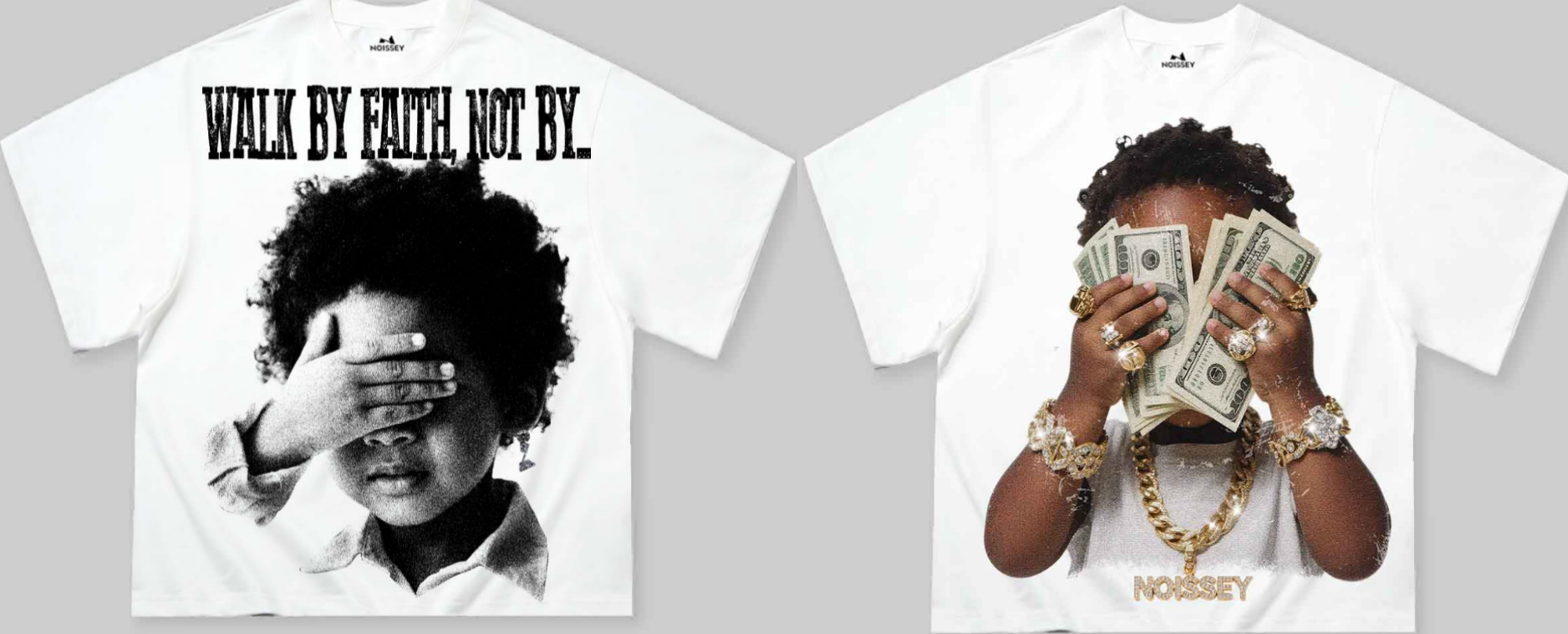 BLESSED HUSTLE Collection | Vintage Graphic Tees & Heavyweight Streetwear - NOISSEY