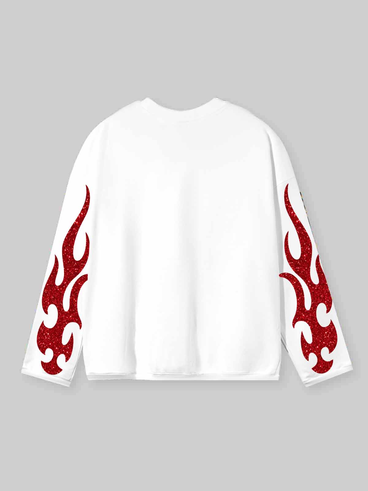 NOISSEY "They Doubted Me" Iced-Out Character Graphic Long Sleeve - Studio White