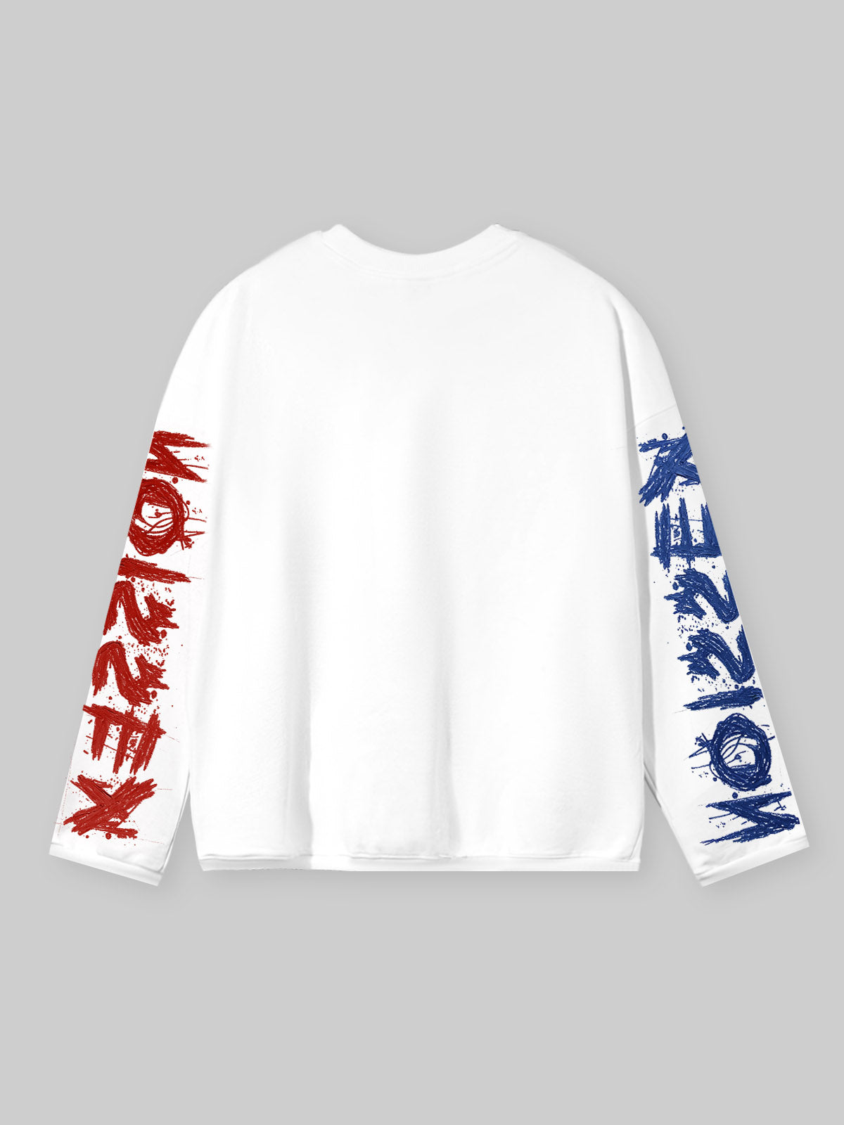 NOISSEY Stadium Clash Graffiti Art DTG Long Sleeve Shirt - White