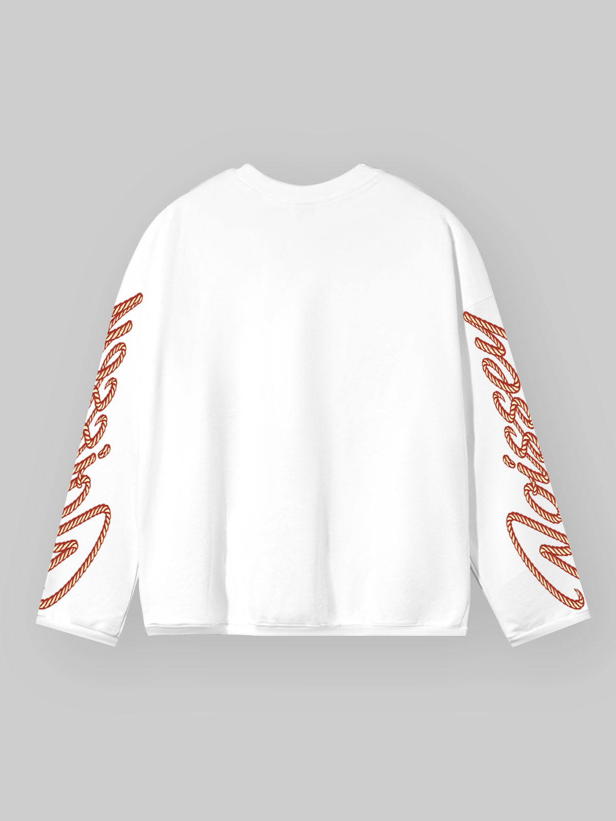 NOISSEY Wild Ride Cowboy Girl Flame Tornado Graphic Long Sleeve Tee – White