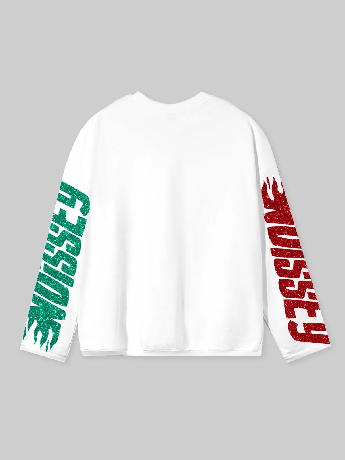 NOISSEY "Sovereign G.O.A.T." Sparkling Dual-Tone Paisley Bandana Biting Cross Heavyweight Long Sleeve