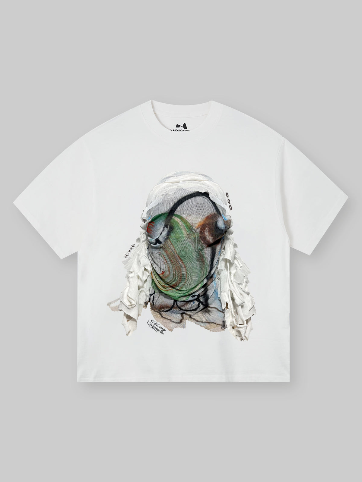 BOUNCE BACK© Wasteland Punk Face Mask Printed T-shirt