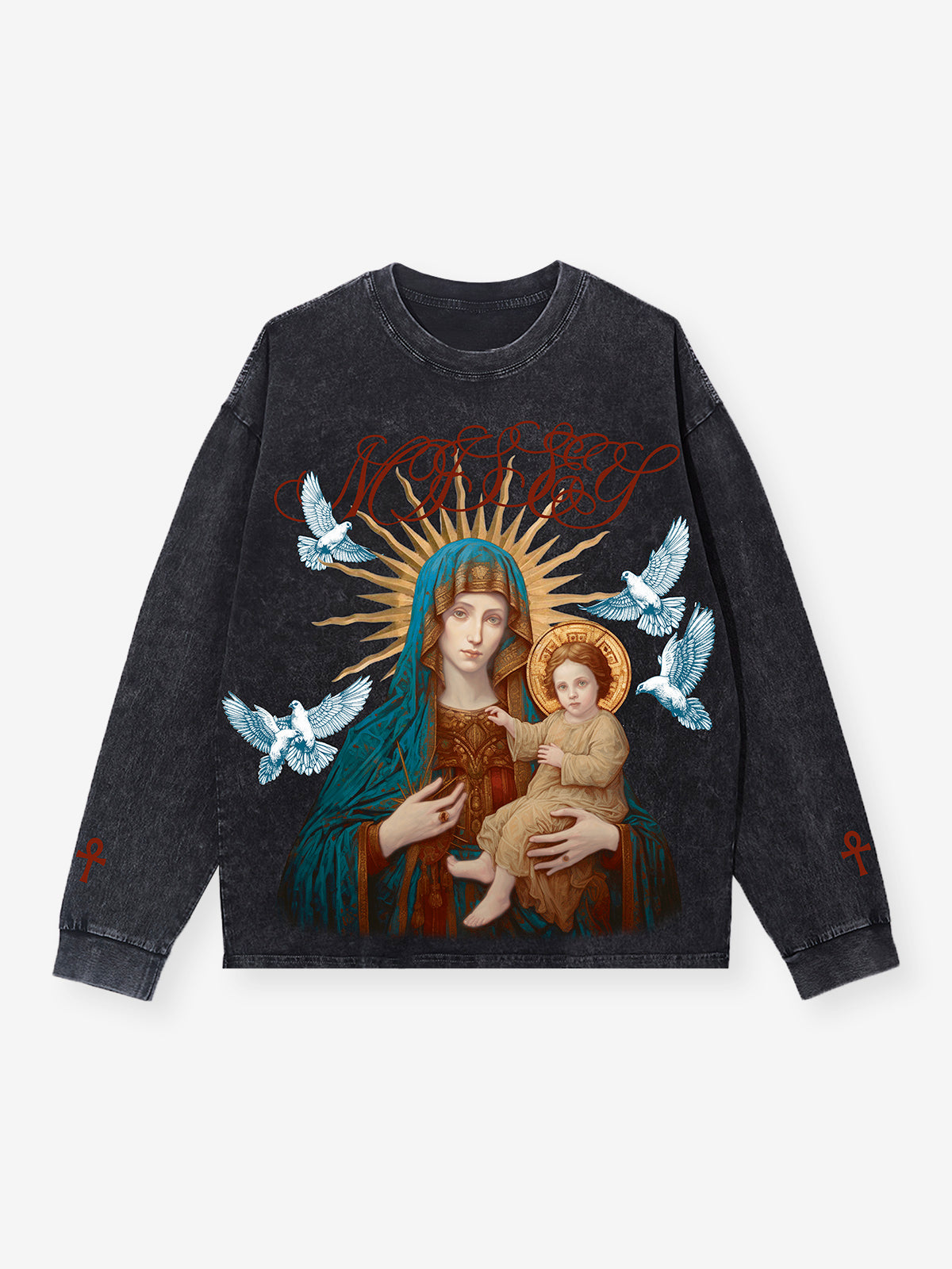 OBSTACLES & DANGERS© Noissey Original Madonna & Child  Long Sleeve Shirt