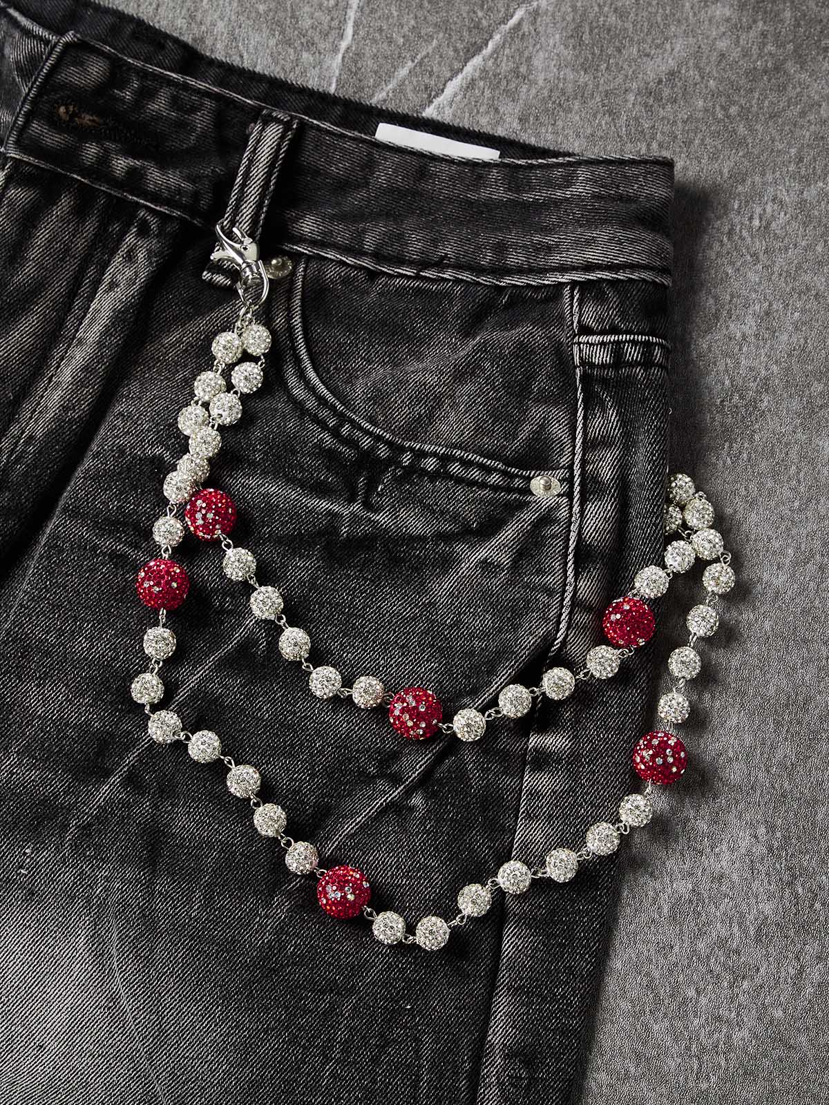 NOISSEY Wash Black Denim Shorts - DIY Chain Combo