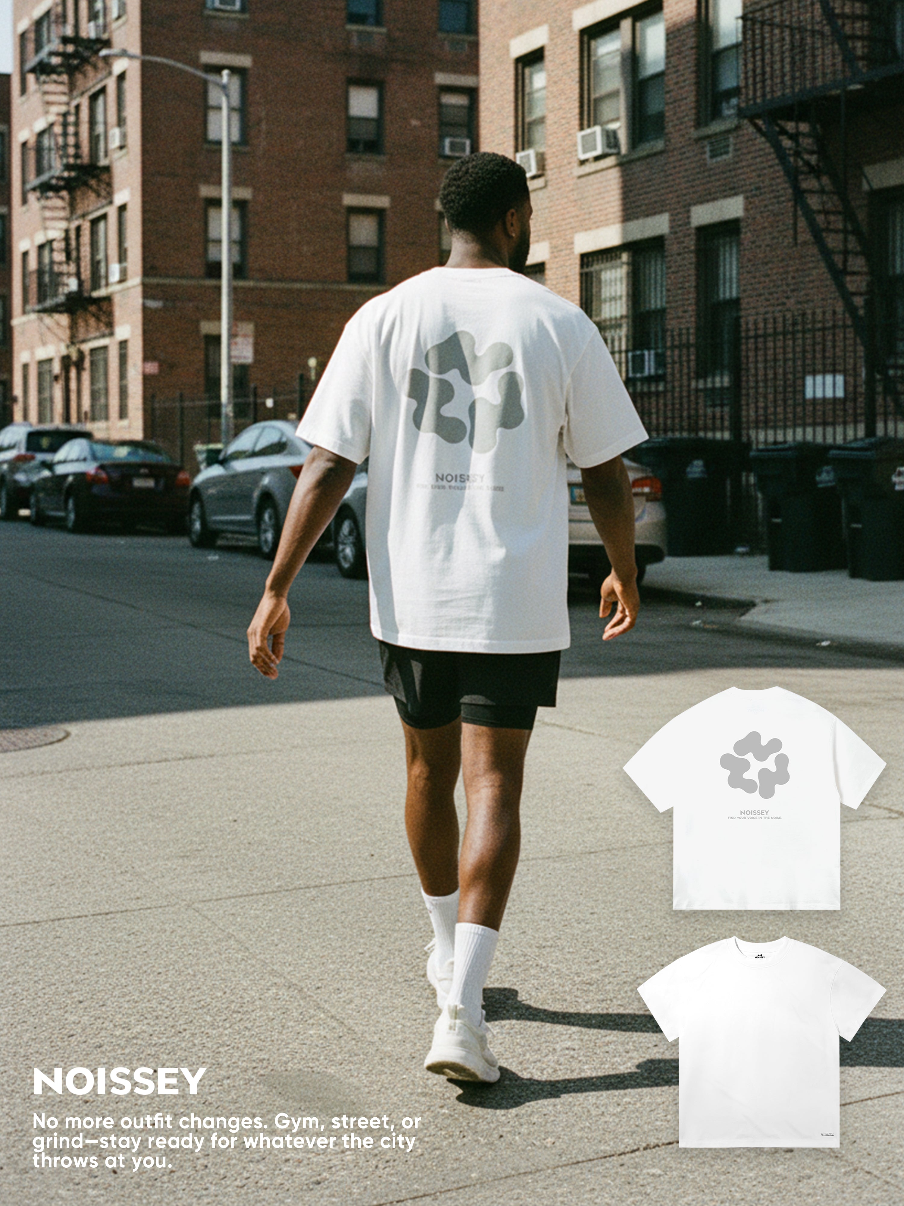 UV Shield & Negative Ion Cooling Logo-Printed T-Shirt