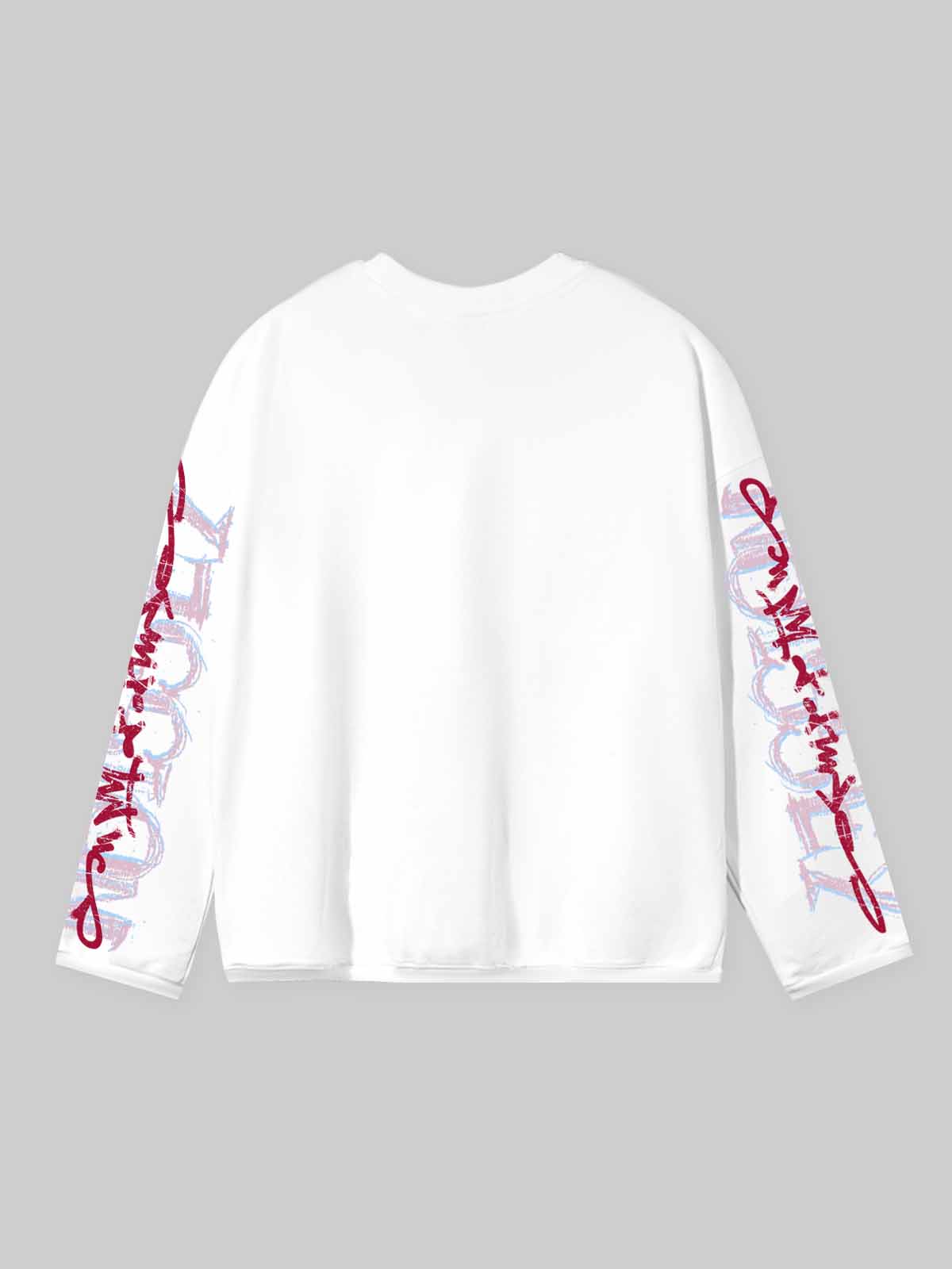 NOISSEY Pink Camo GT Racecar & Hand-Drawn Model White Long Sleeve Shirt