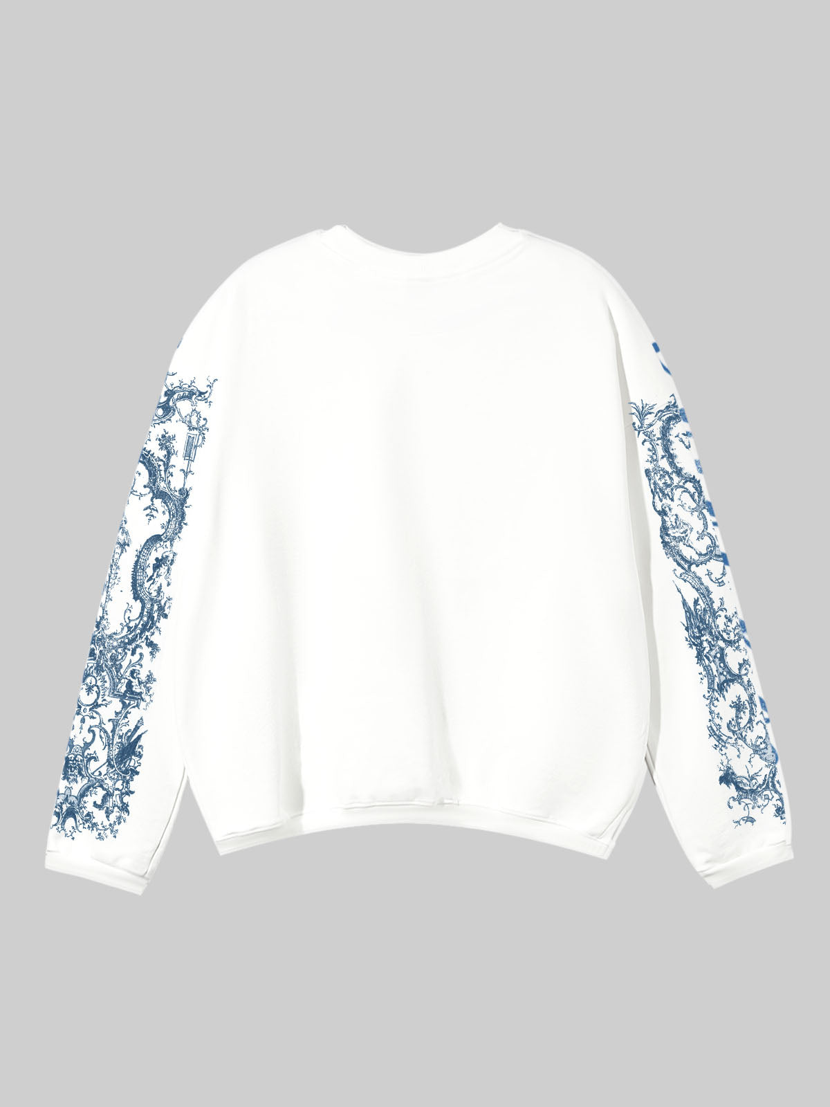 The Virgin Mary Cyanotype Art Style Printed Air-Layer Long-Sleeve Shirt