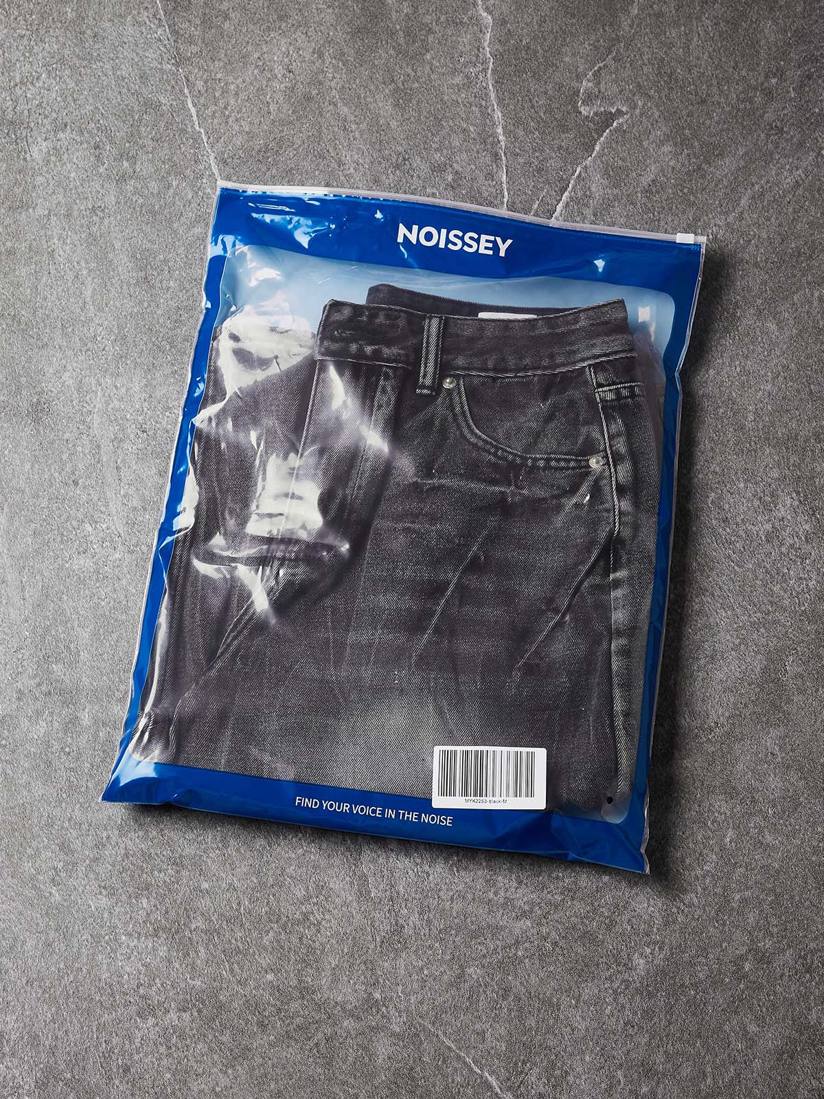 NOISSEY Wash Black Denim Shorts - DIY Chain Combo