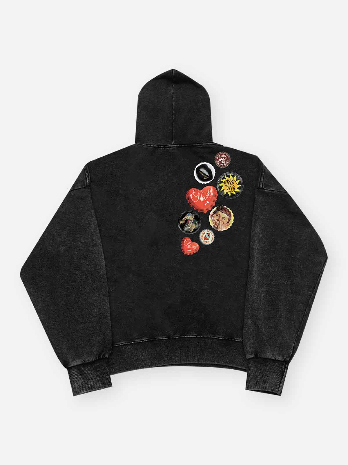 Fun Bottle Cap Art Print Hoodie Set