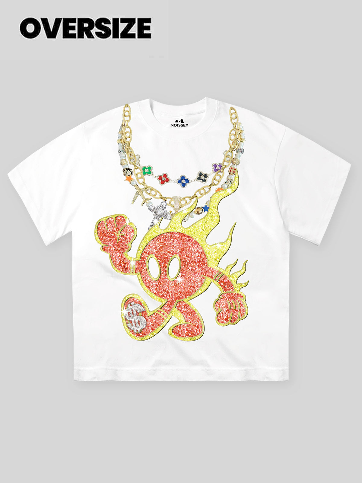 High Quality Noissey Exclusive Small Fire Man IP Pendant 310g T-shirt